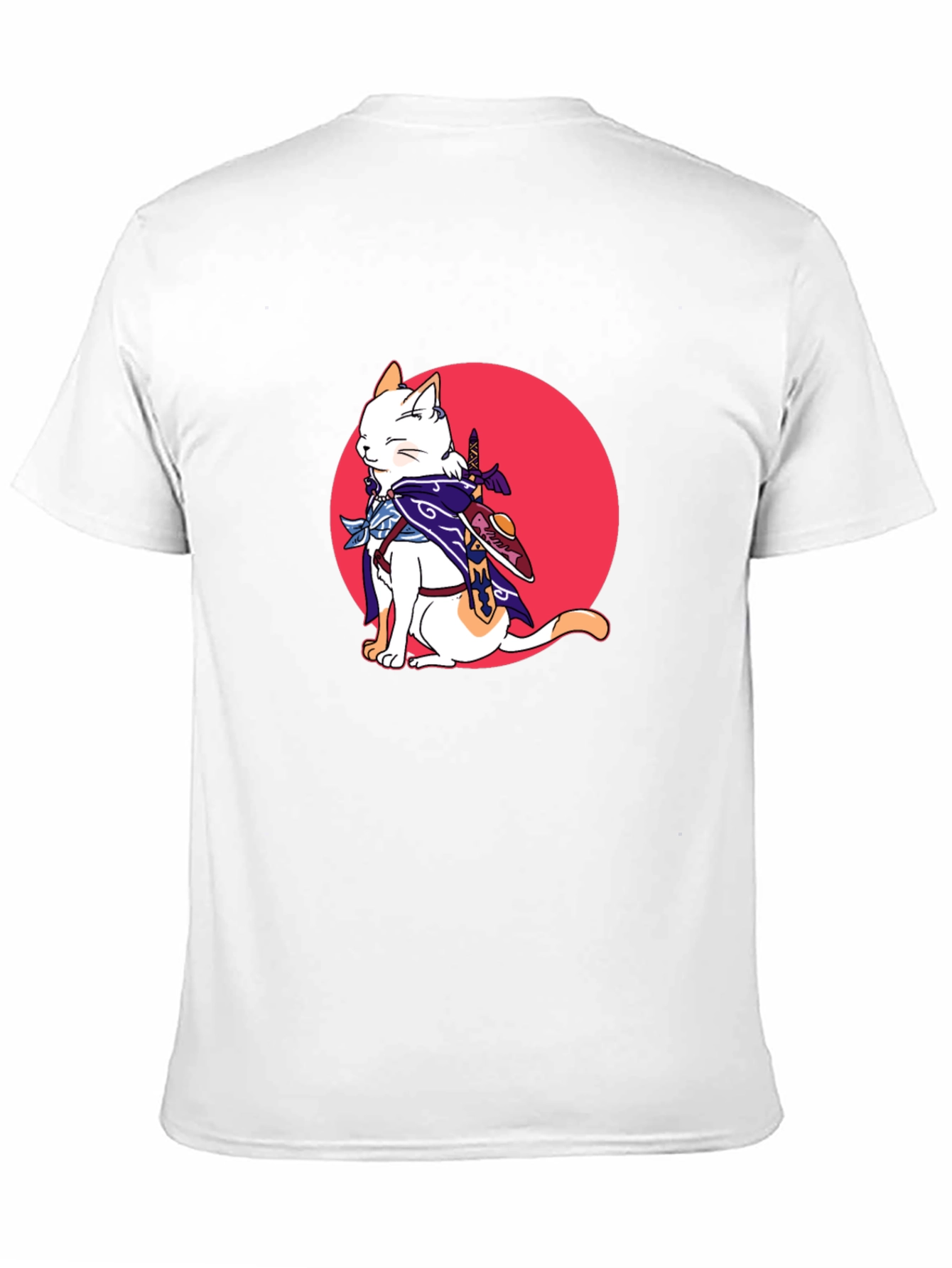 Ninja Cat Graphic T-Shirt - Black