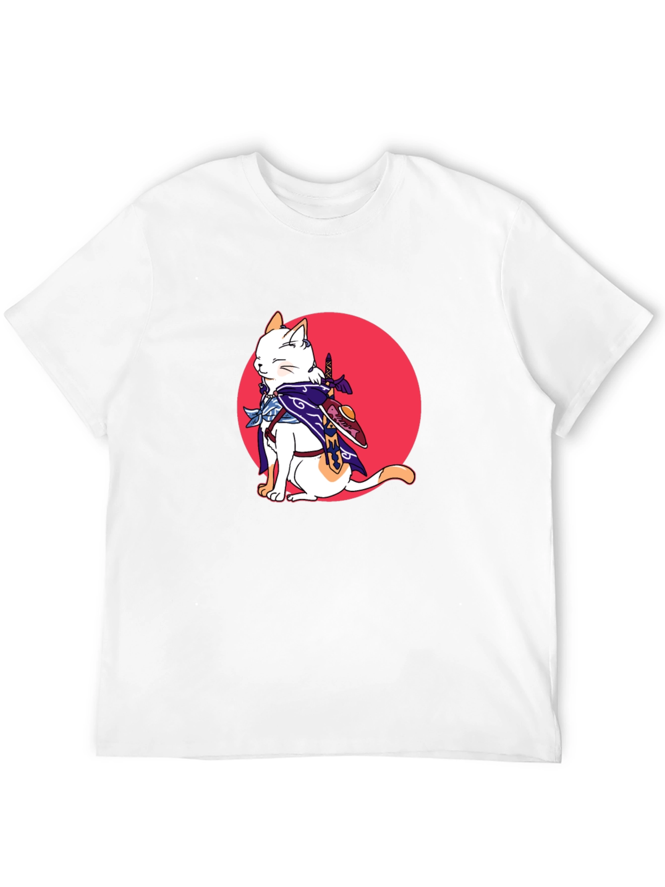 Ninja Cat Graphic T-Shirt - Black