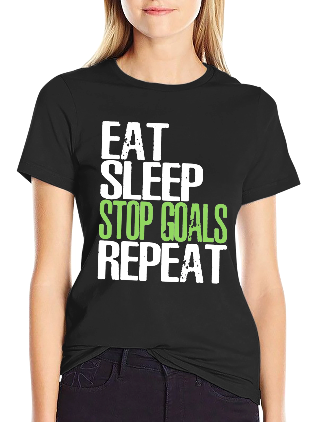 Eat Sleep Stop Goals Repeat T-Shirt