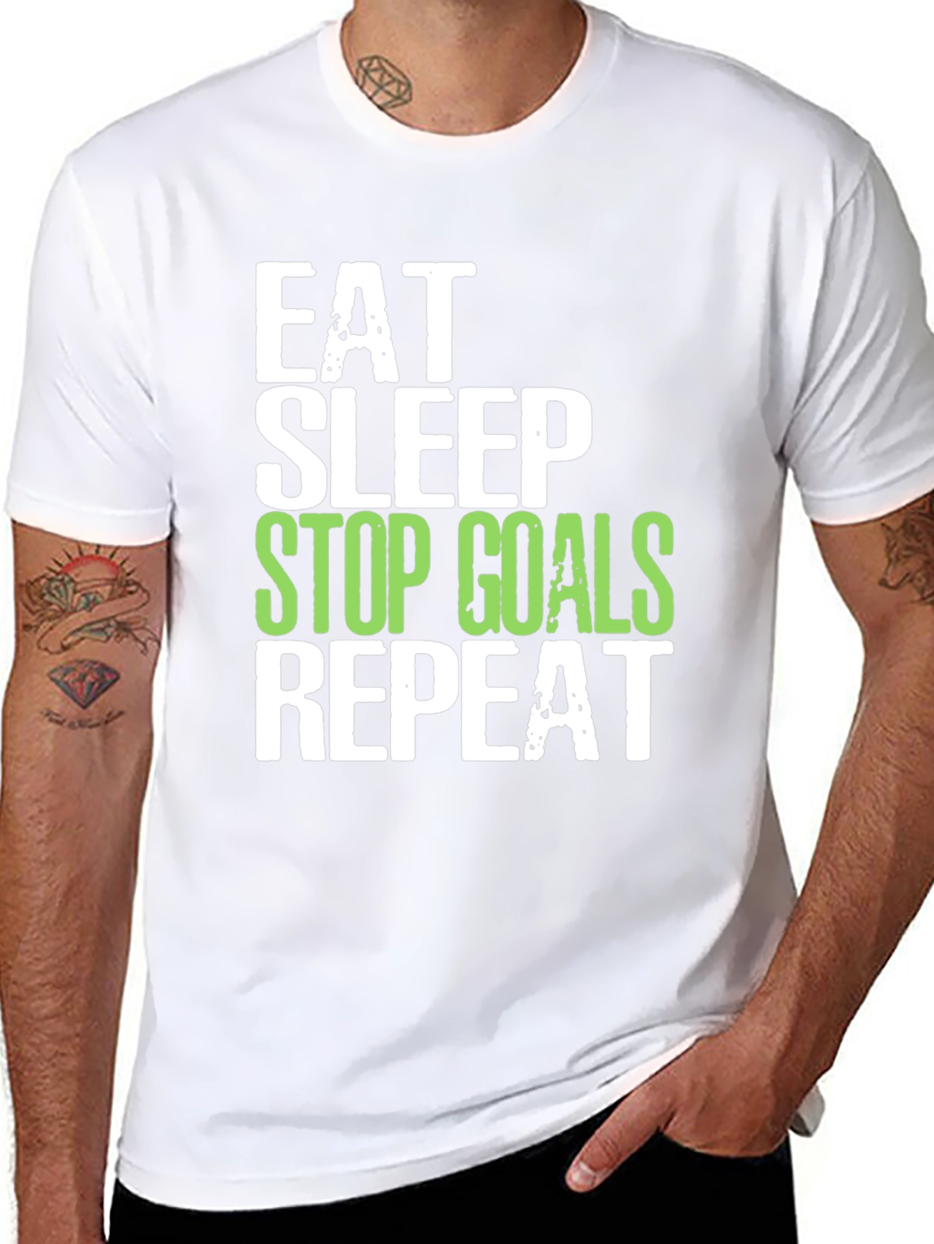 Eat Sleep Stop Goals Repeat T-Shirt