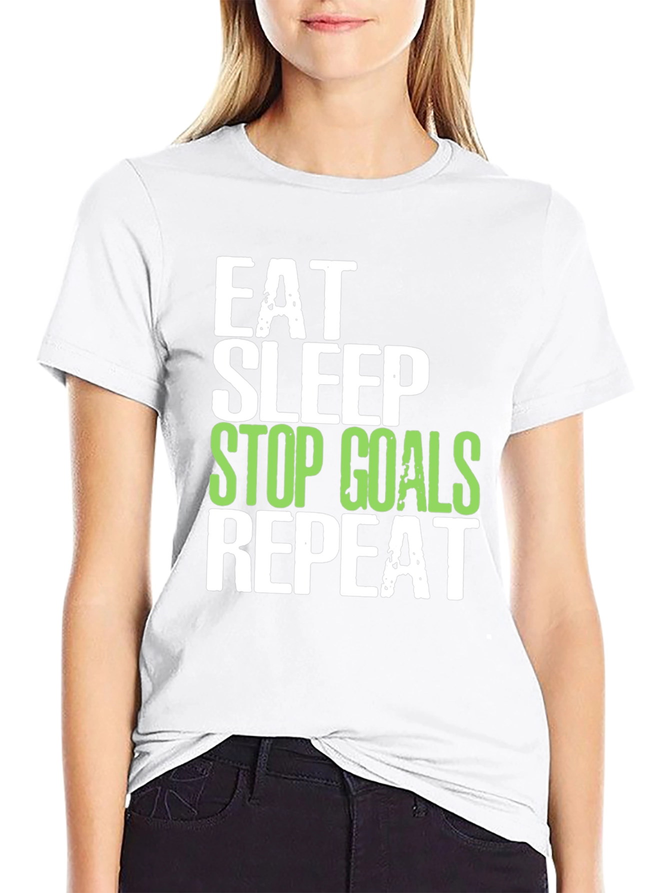 Eat Sleep Stop Goals Repeat T-Shirt