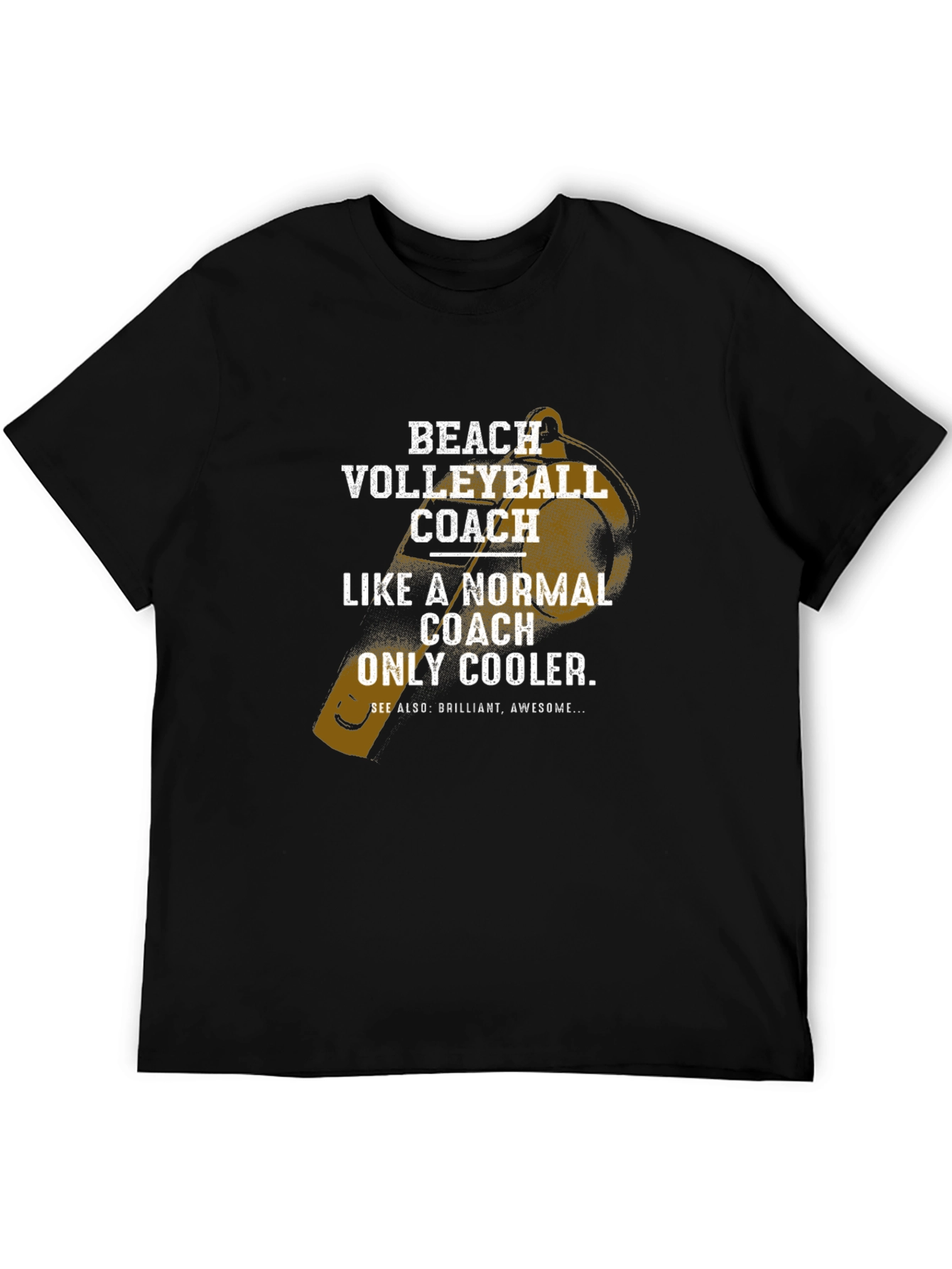 Beach Volleyball Coach T-Shirt - Cool Graphic Tee