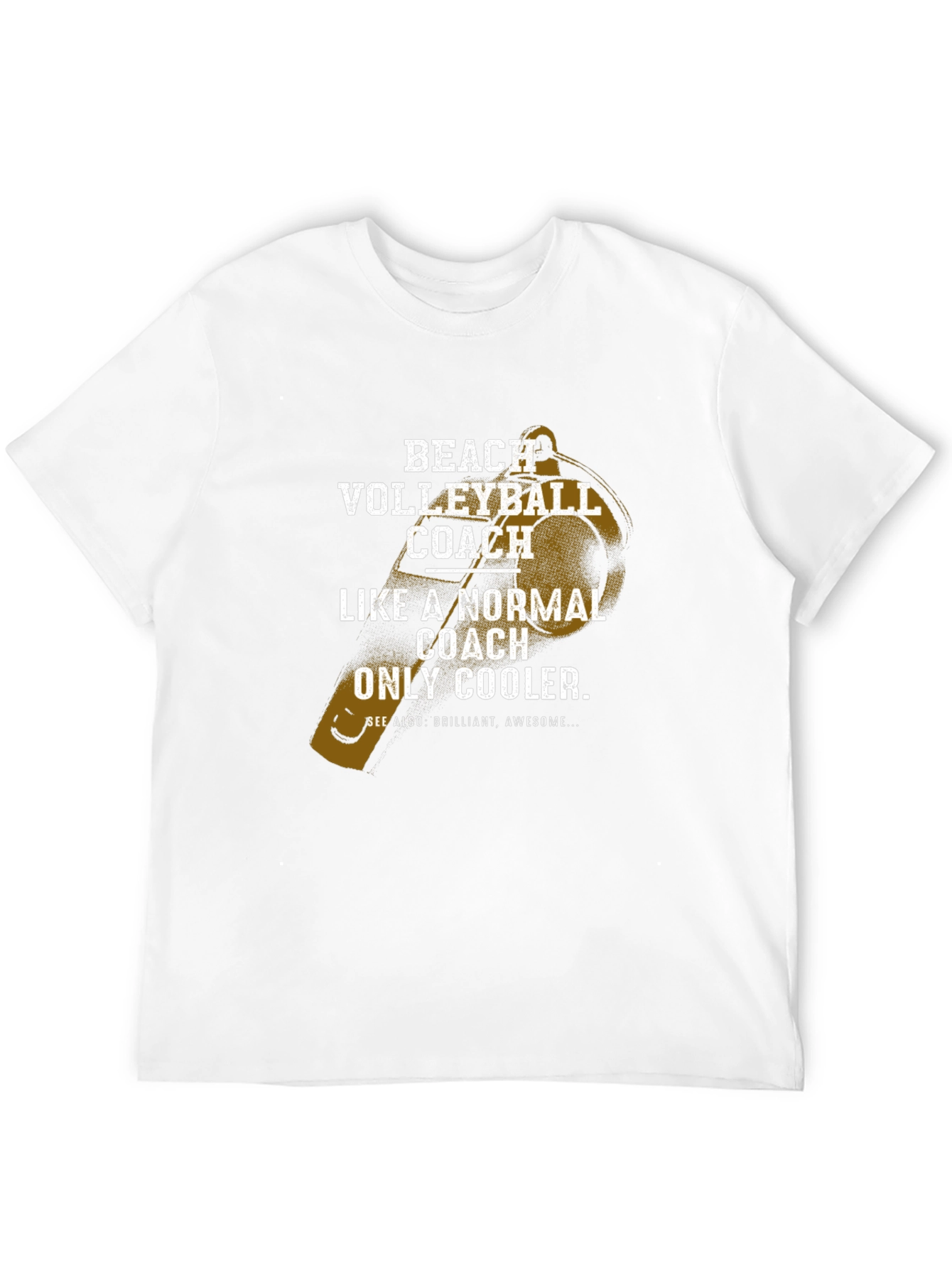 Beach Volleyball Coach T-Shirt - Cool Graphic Tee