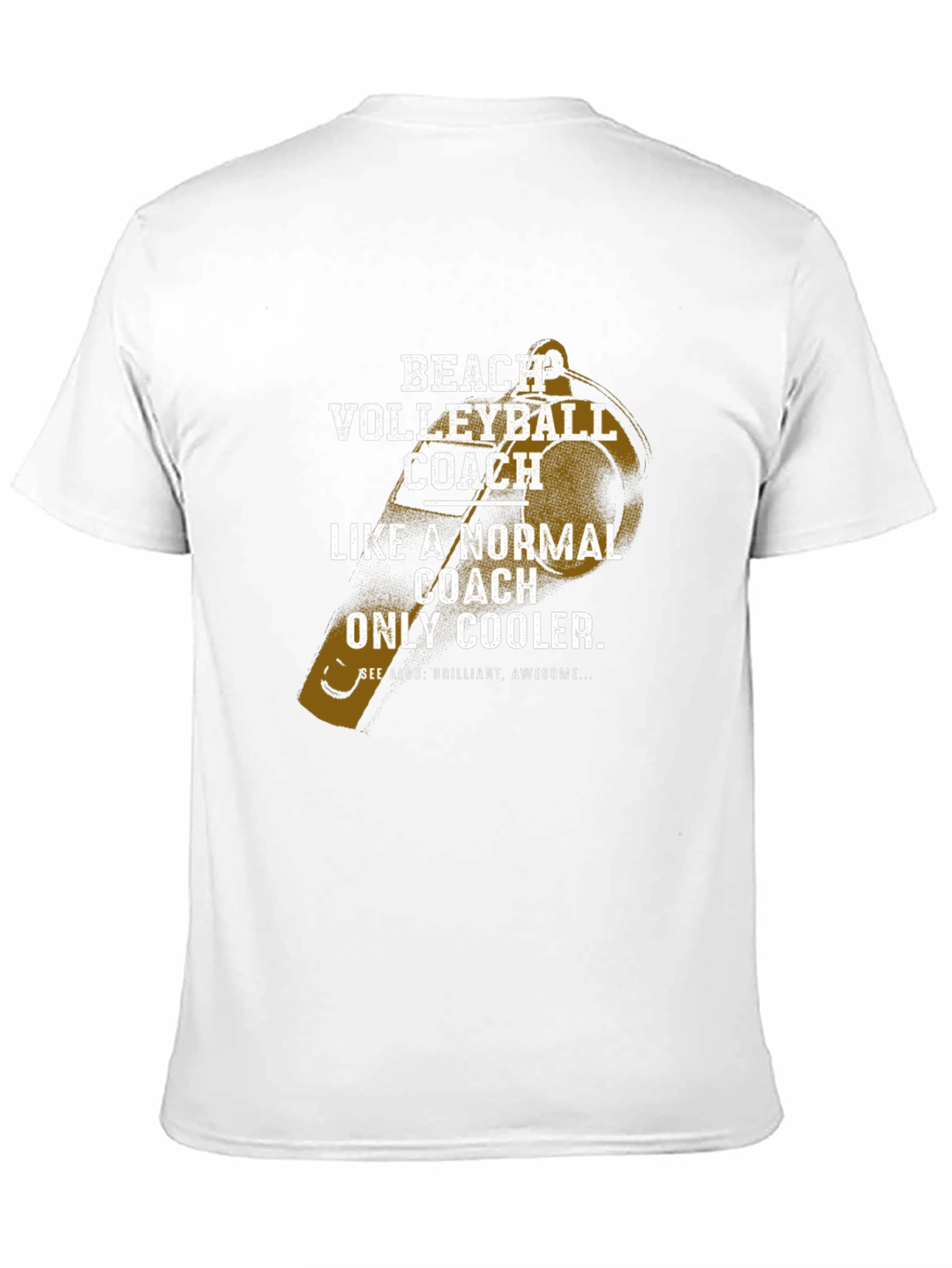 Beach Volleyball Coach T-Shirt - Cool Graphic Tee