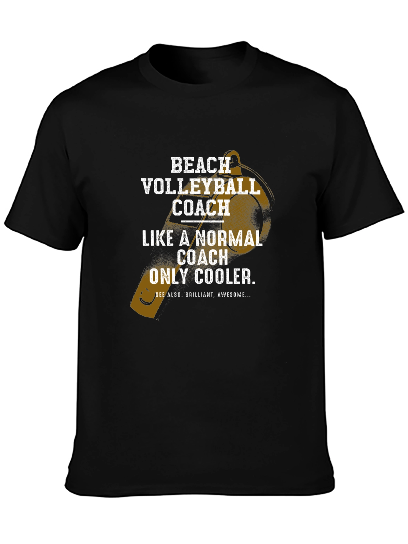 Beach Volleyball Coach T-Shirt - Cool Graphic Tee