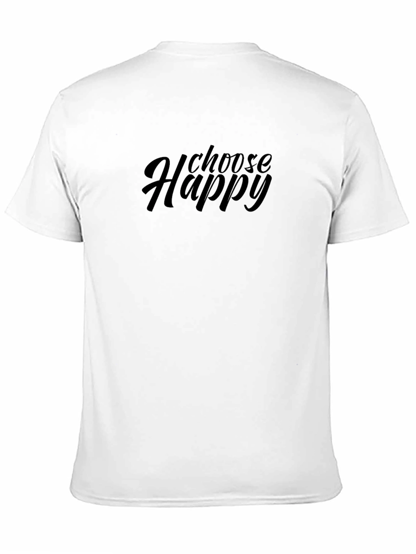 Choose Happy Black T-Shirt - Motivational Tee