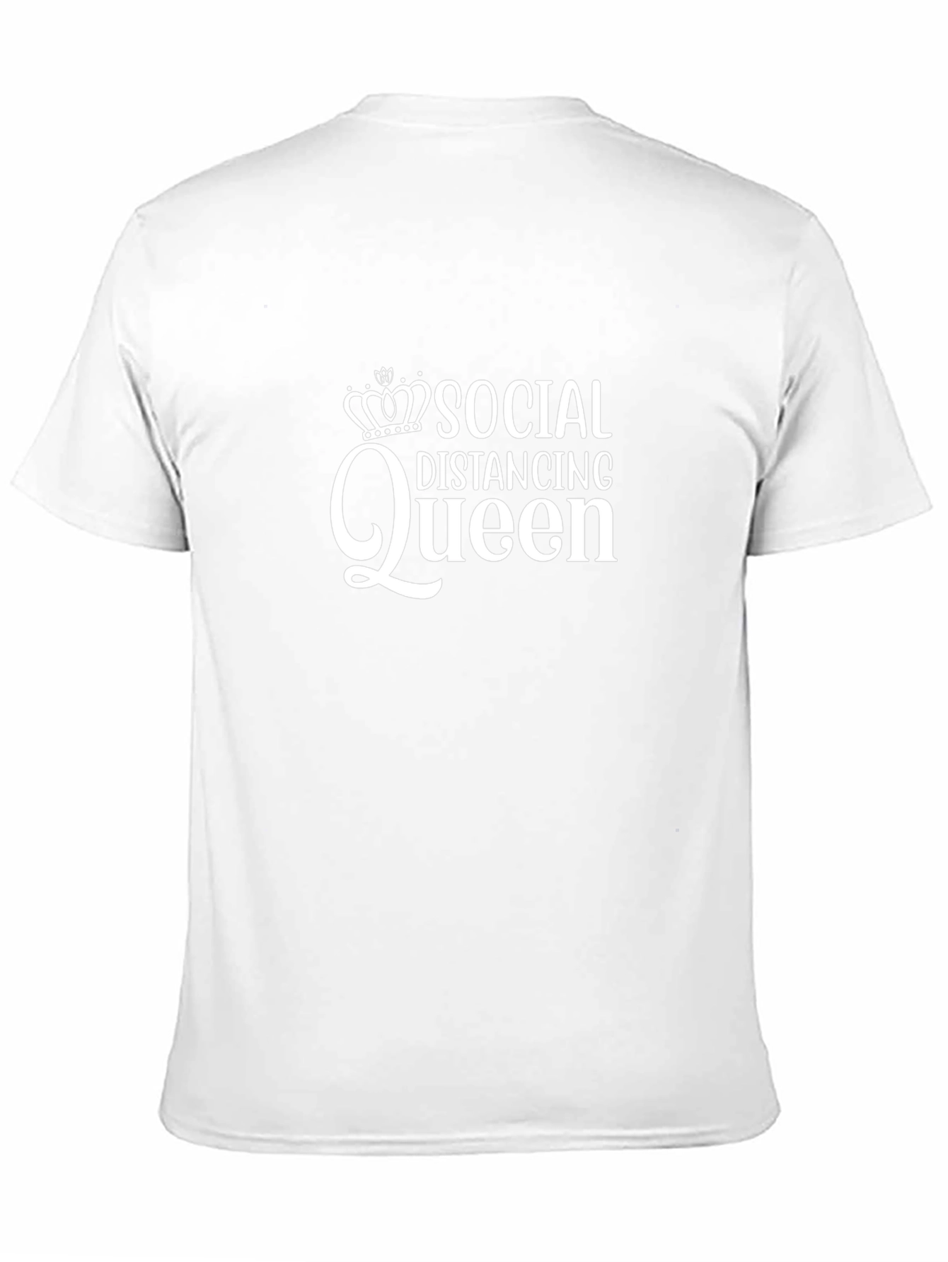 Social Distancing Queen Graphic Tee - Black