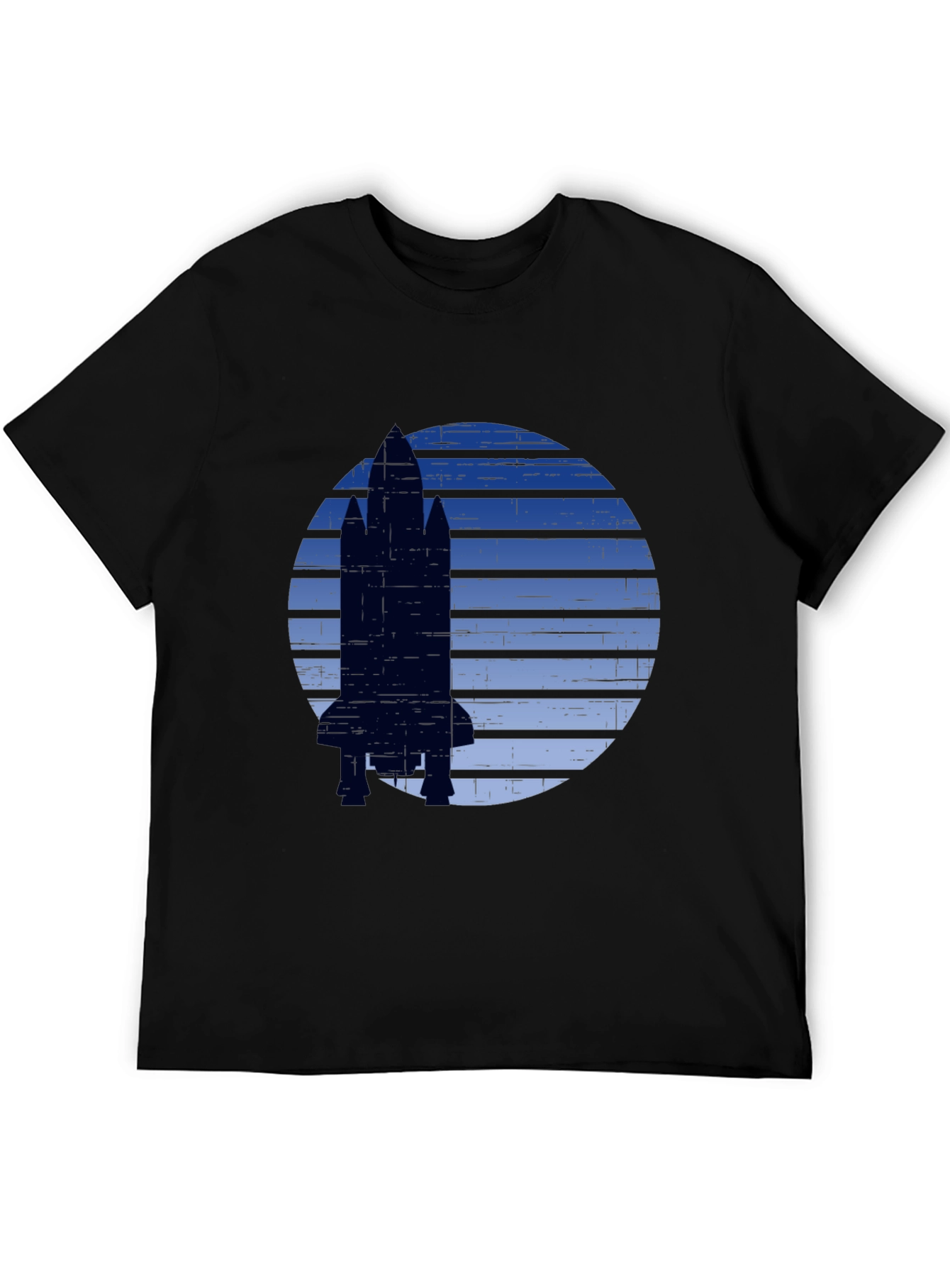 Retro Rocket Graphic T-Shirt - Space Adventure Tee