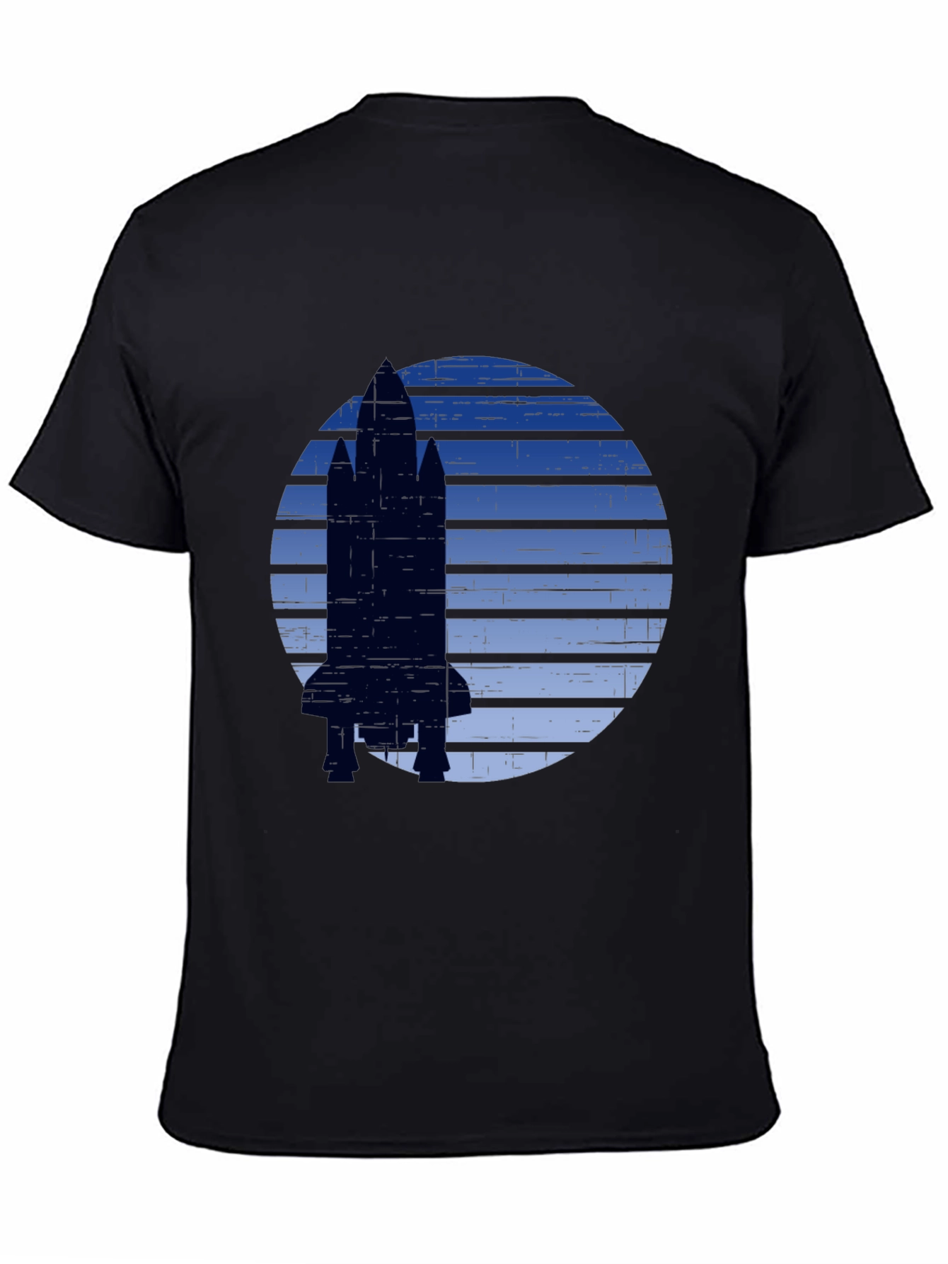Retro Rocket Graphic T-Shirt - Space Adventure Tee