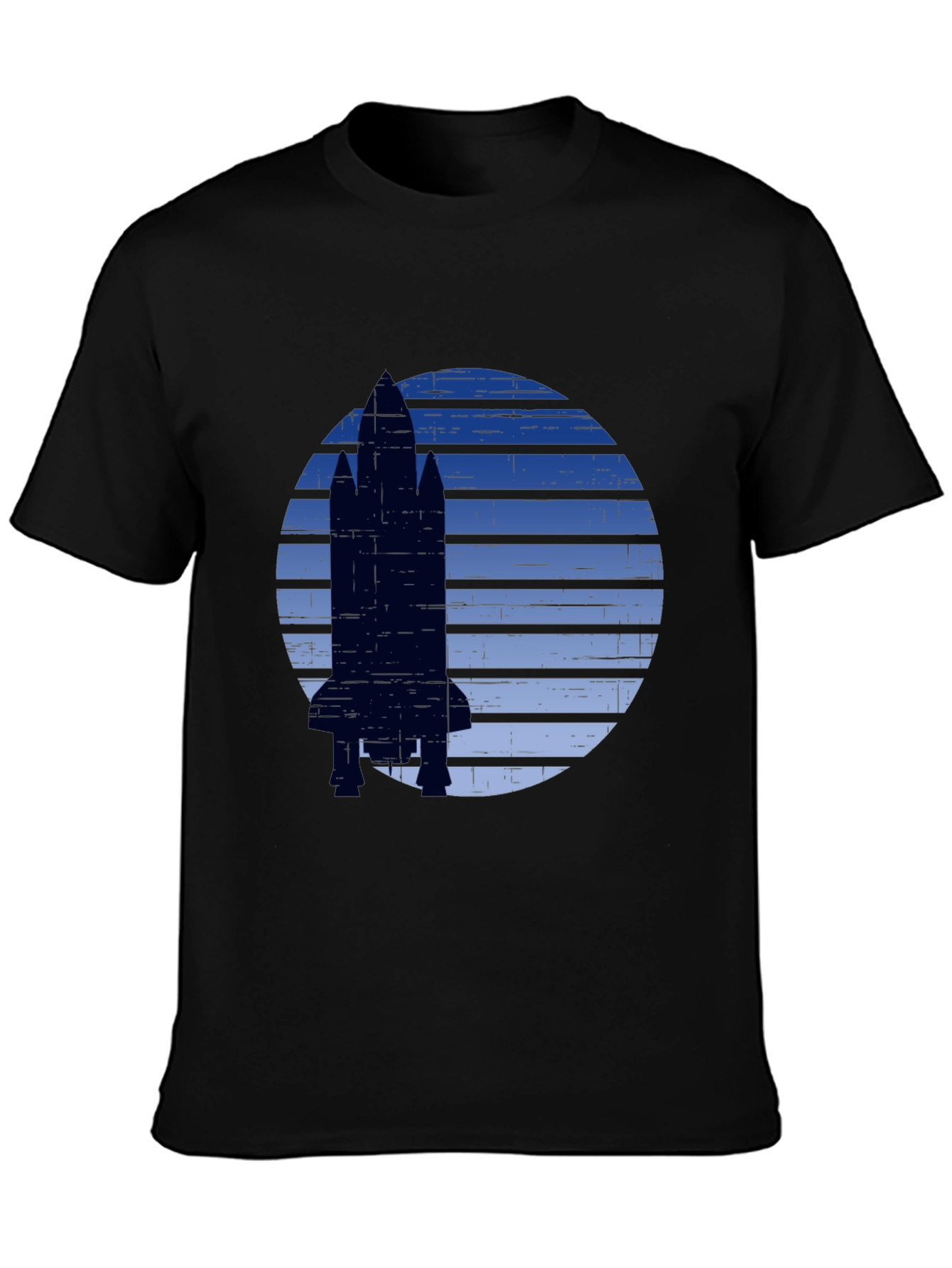 Retro Rocket Graphic T-Shirt - Space Adventure Tee