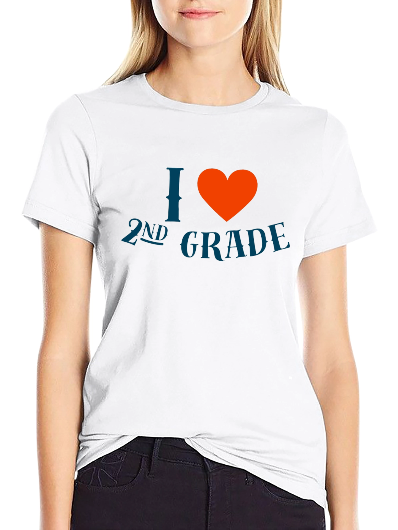 I Heart 2nd Grade T-Shirt - Teacher/Student Apparel