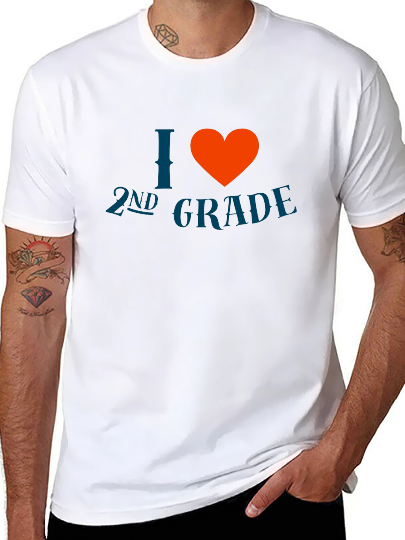 I Heart 2nd Grade T-Shirt - Teacher/Student Apparel