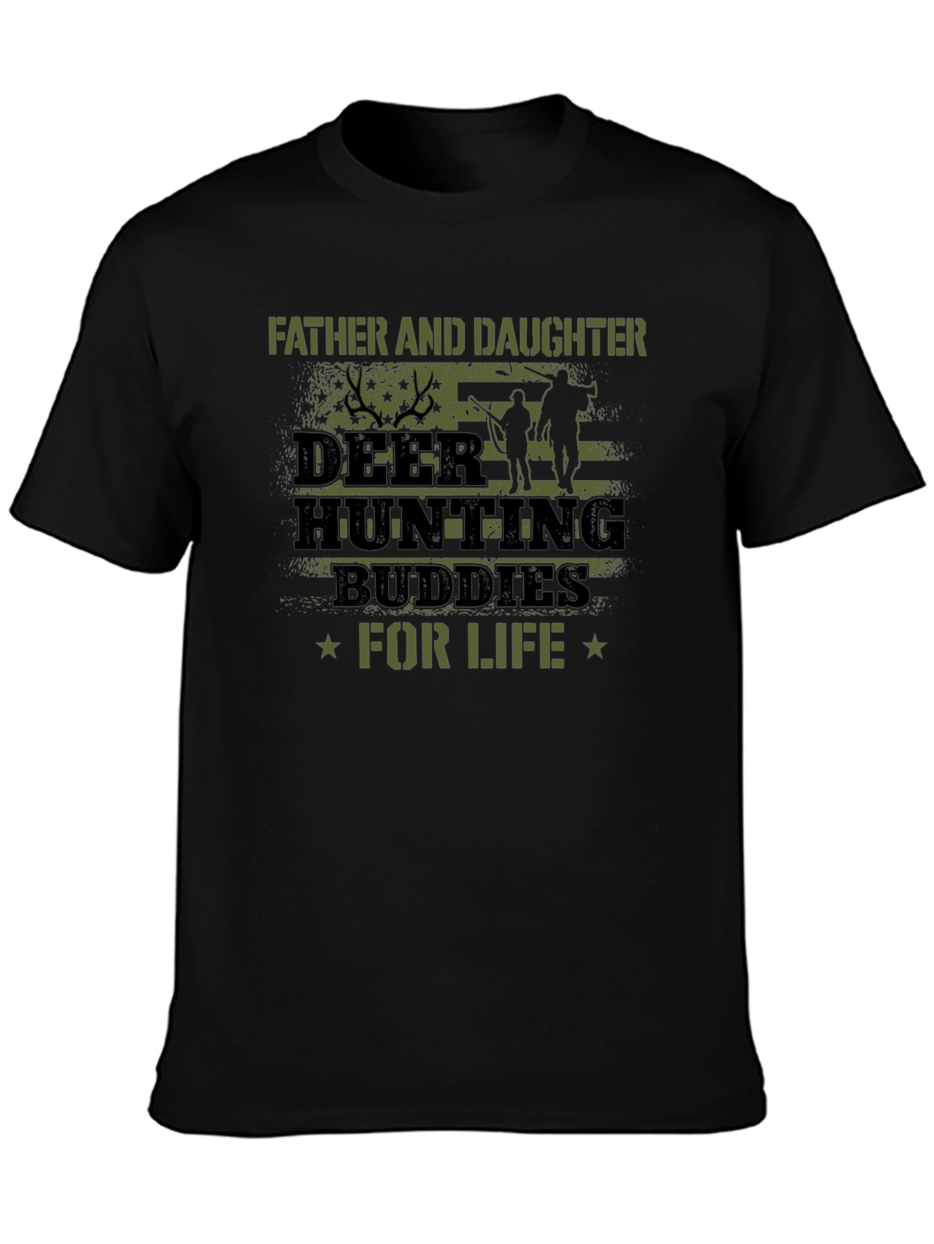 Father Daughter Deer Hunting Buddies T-Shirt