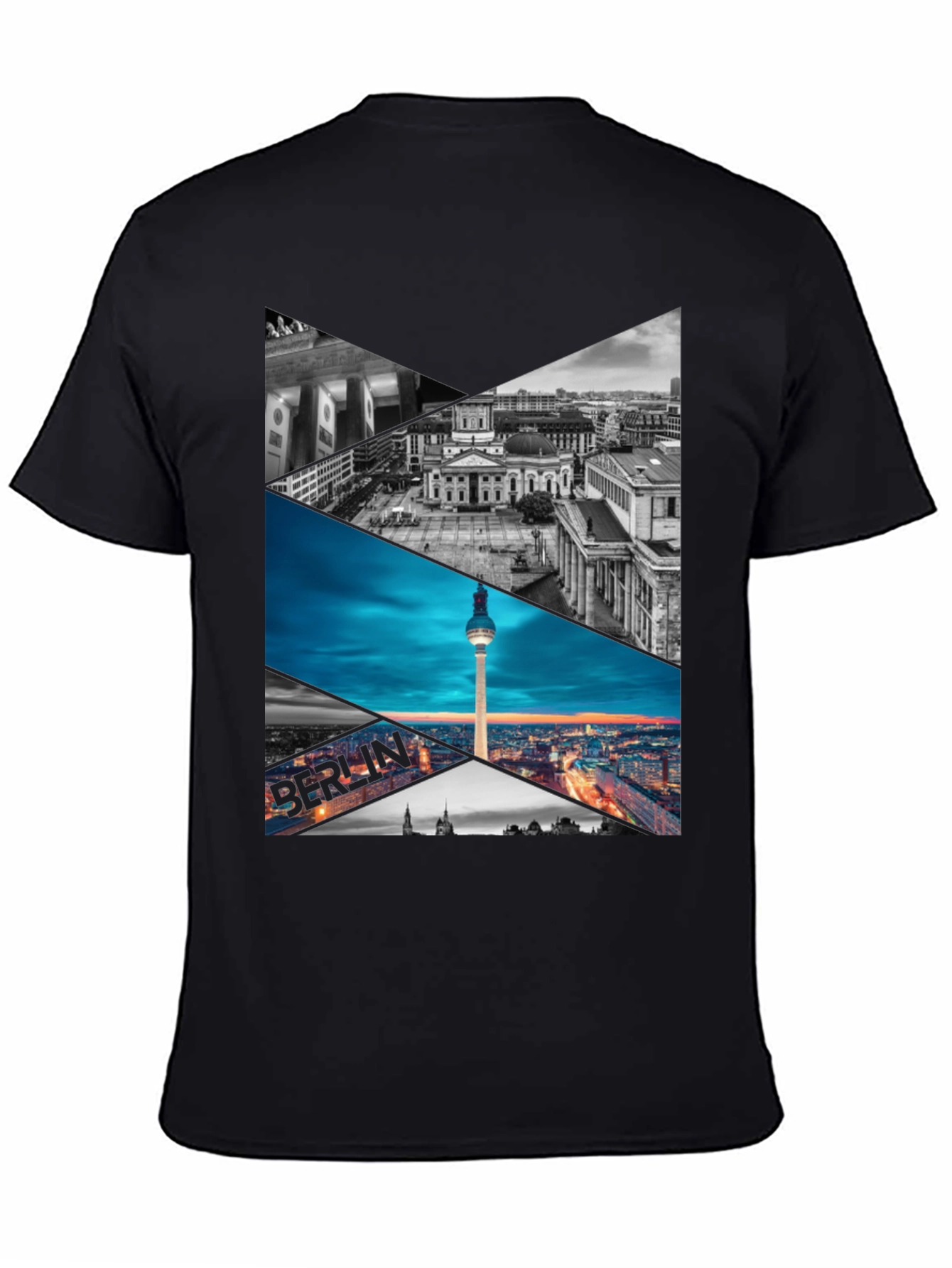 Berlin Skyline Geometric Print Tee