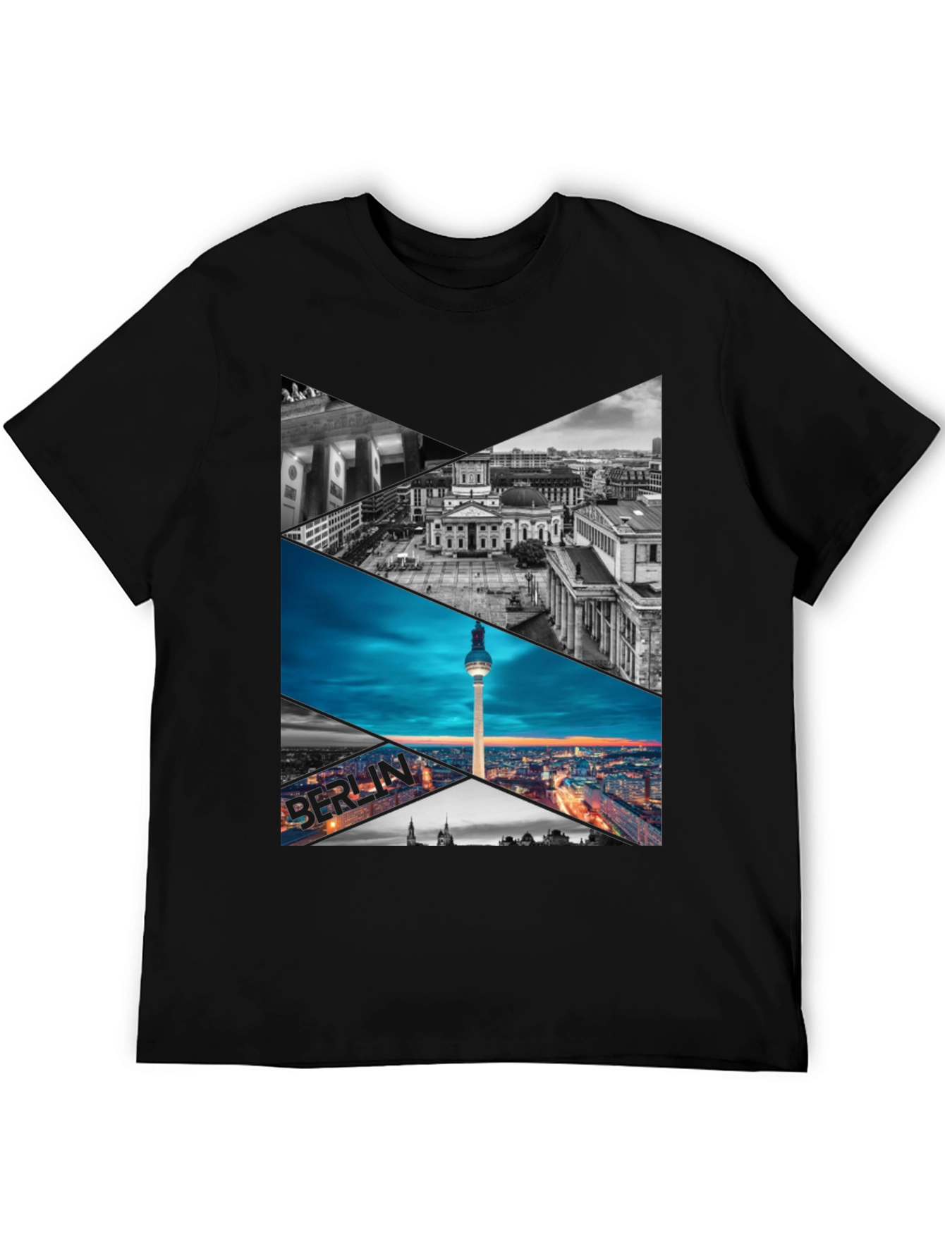 Berlin Skyline Geometric Print Tee