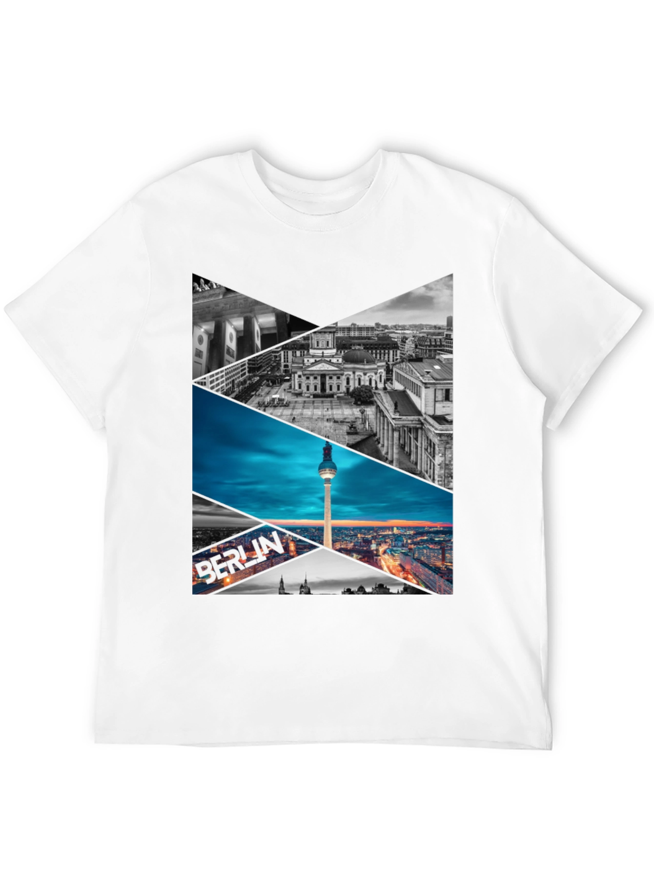 Berlin Skyline Geometric Print Tee