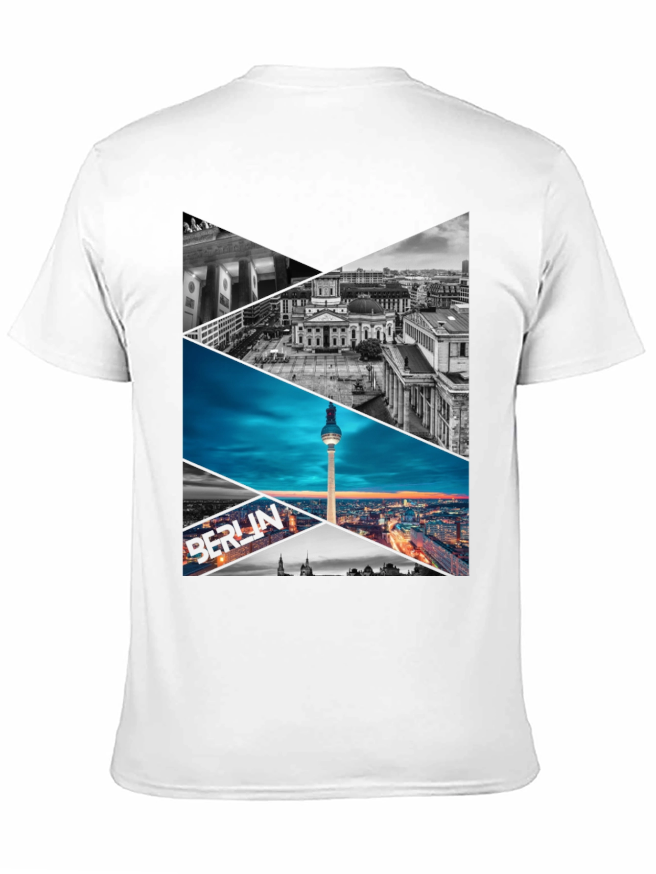Berlin Skyline Geometric Print Tee