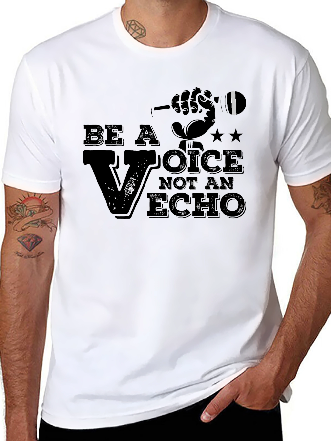 Be a Voice Tee - Motivational Graphic T-Shirt