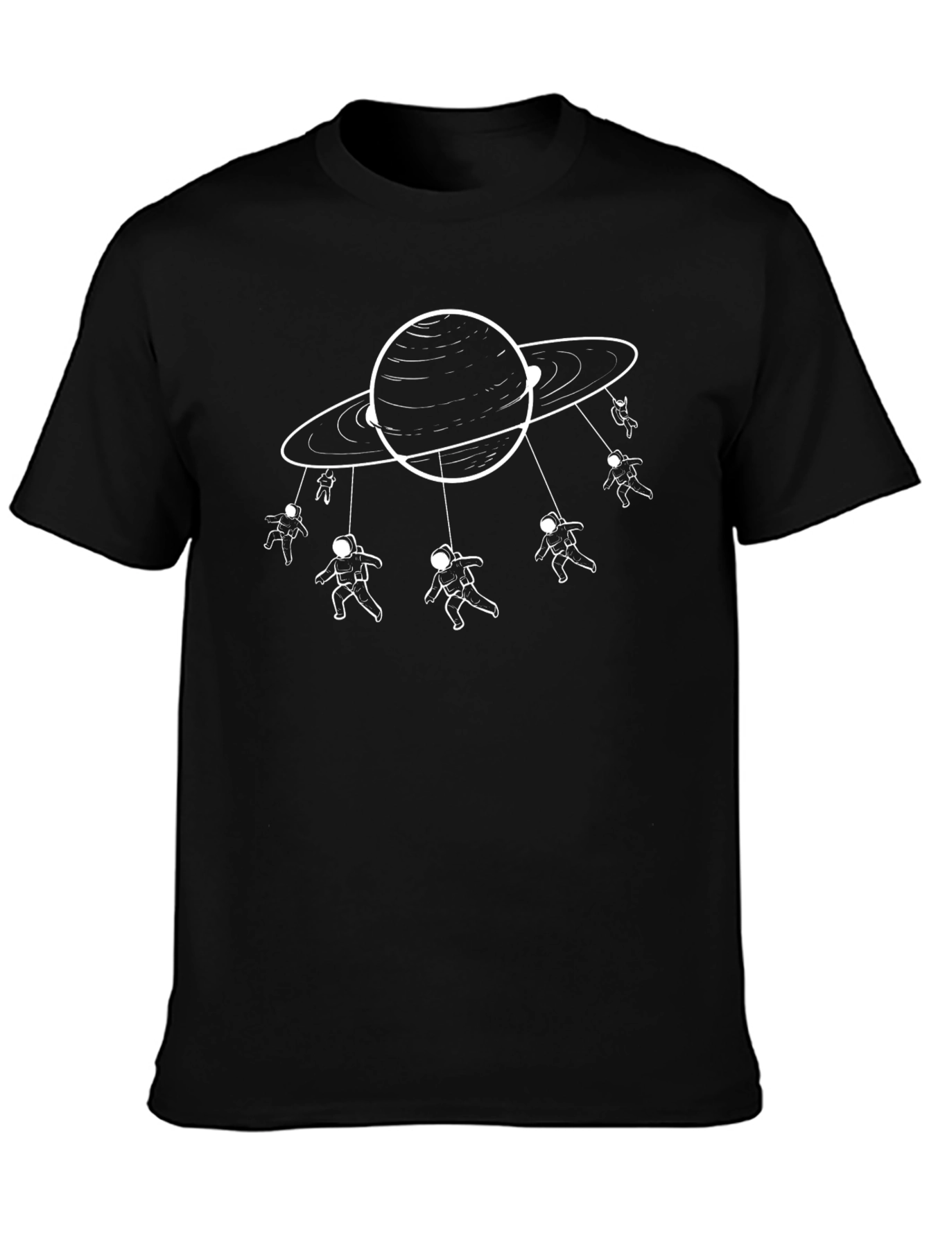 Astronaut Saturn Carousel Graphic Tee