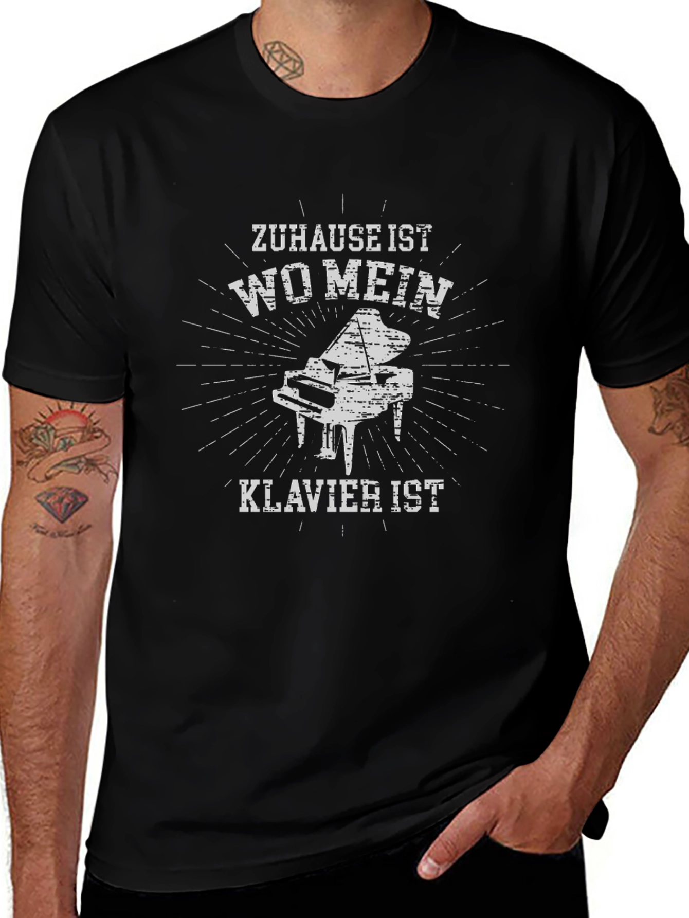 Piano T-Shirt - Home is Where My Piano Is