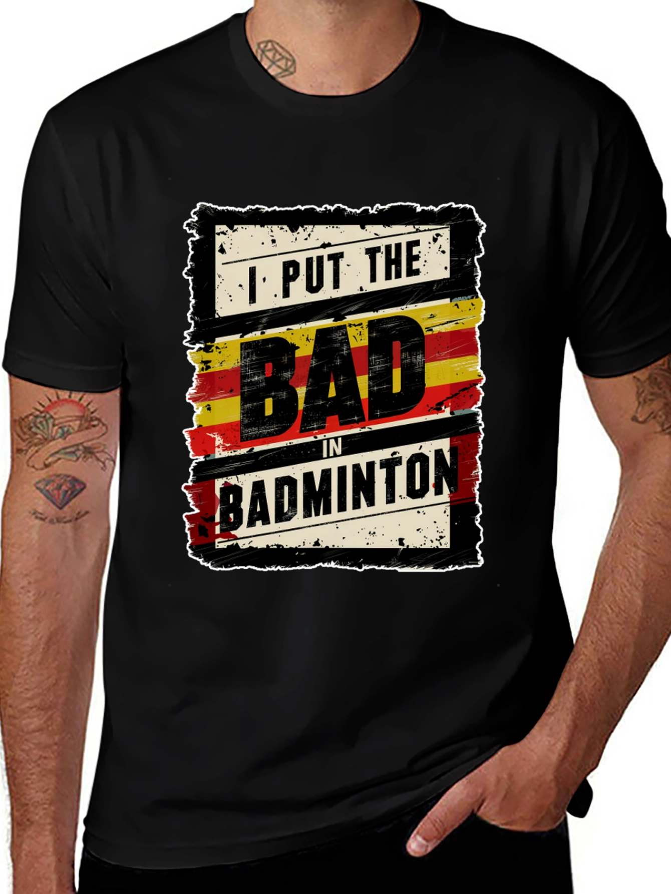 I Put The Bad In Badminton T-Shirt