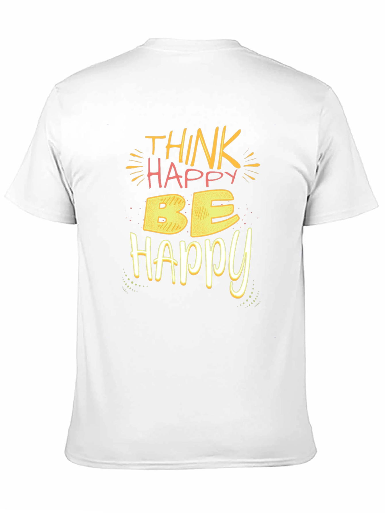 Think Happy Be Happy T-Shirt - Black