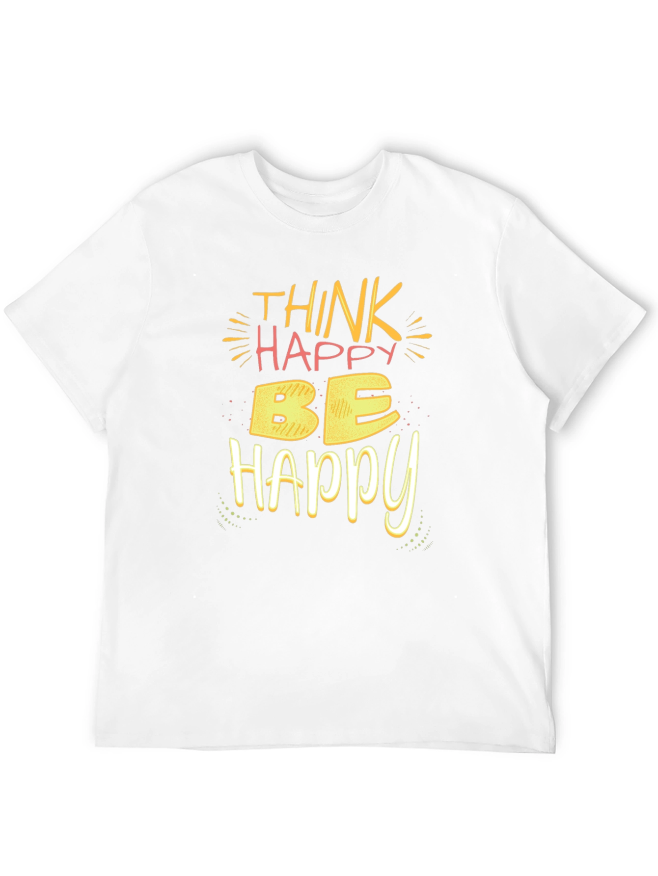 Think Happy Be Happy T-Shirt - Black