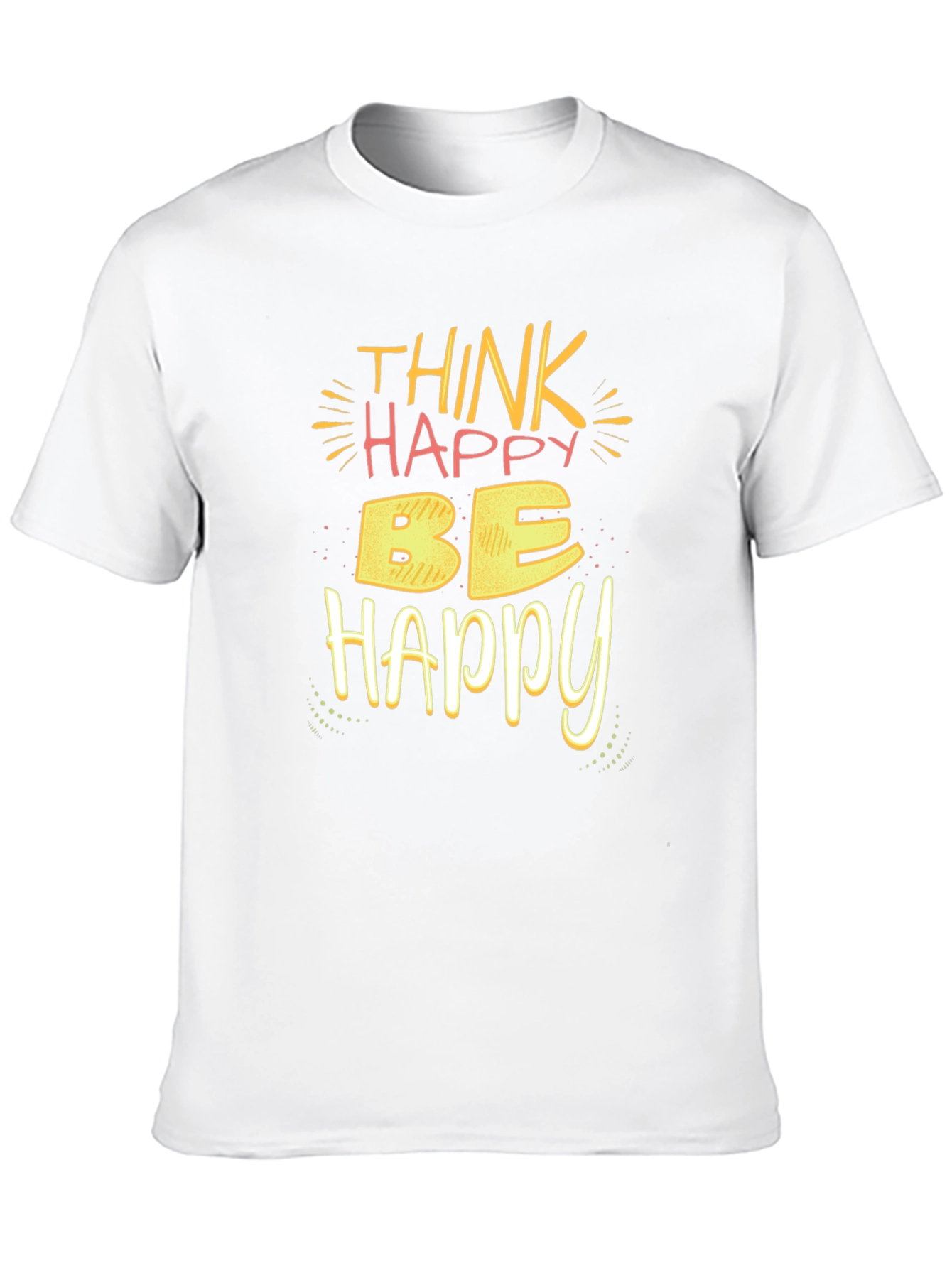 Think Happy Be Happy T-Shirt - Black