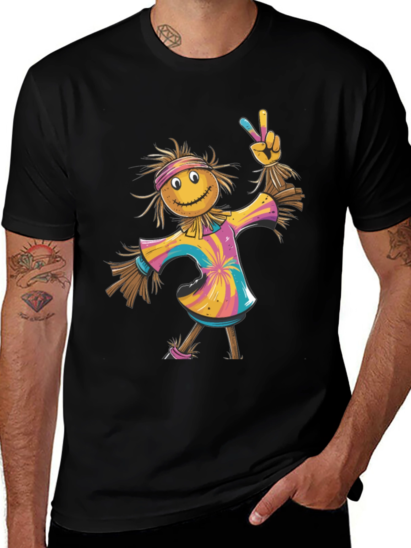 Scarecrow Tie-Dye T-Shirt