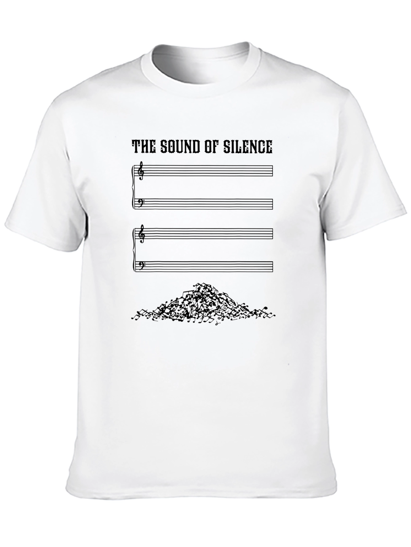 Sound of Silence Graphic T-Shirt - Musical Humor