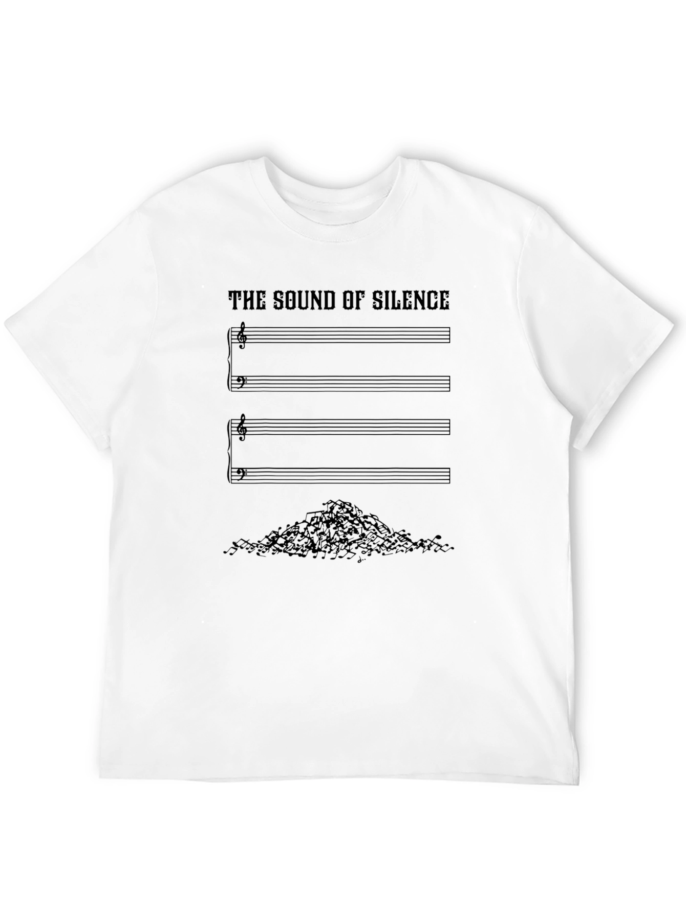 Sound of Silence Graphic T-Shirt - Musical Humor