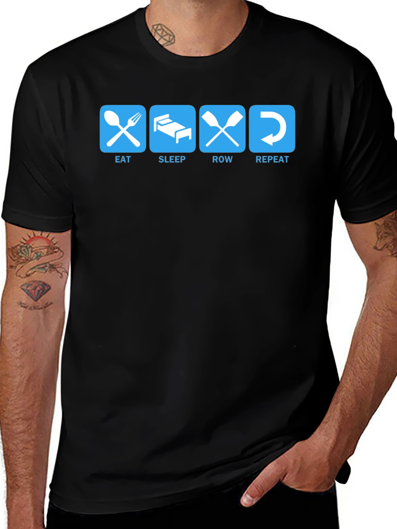 Eat Sleep Row Repeat T-Shirt - Rowing Life
