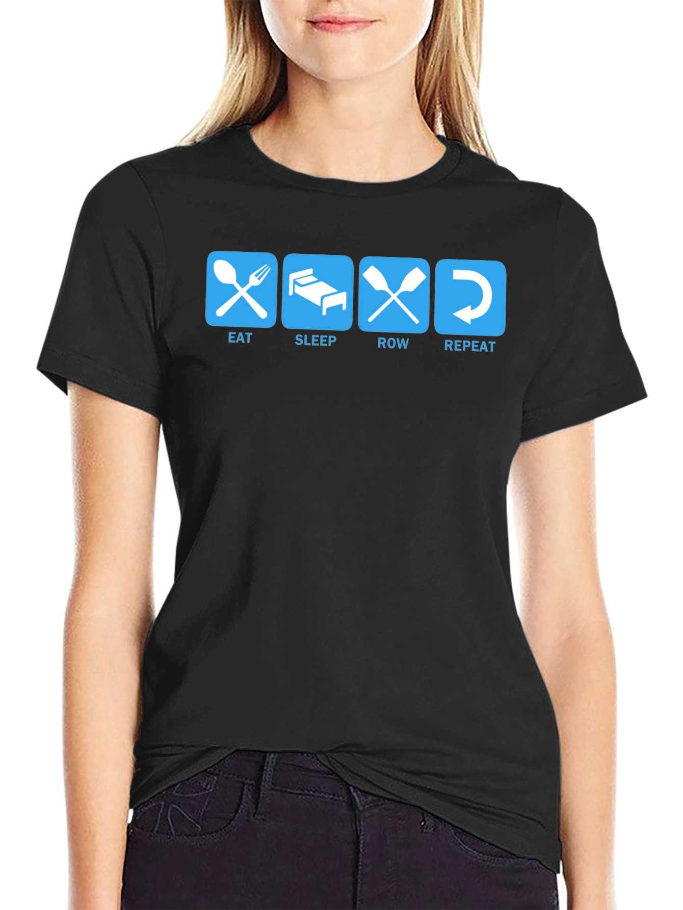 Eat Sleep Row Repeat T-Shirt - Rowing Life