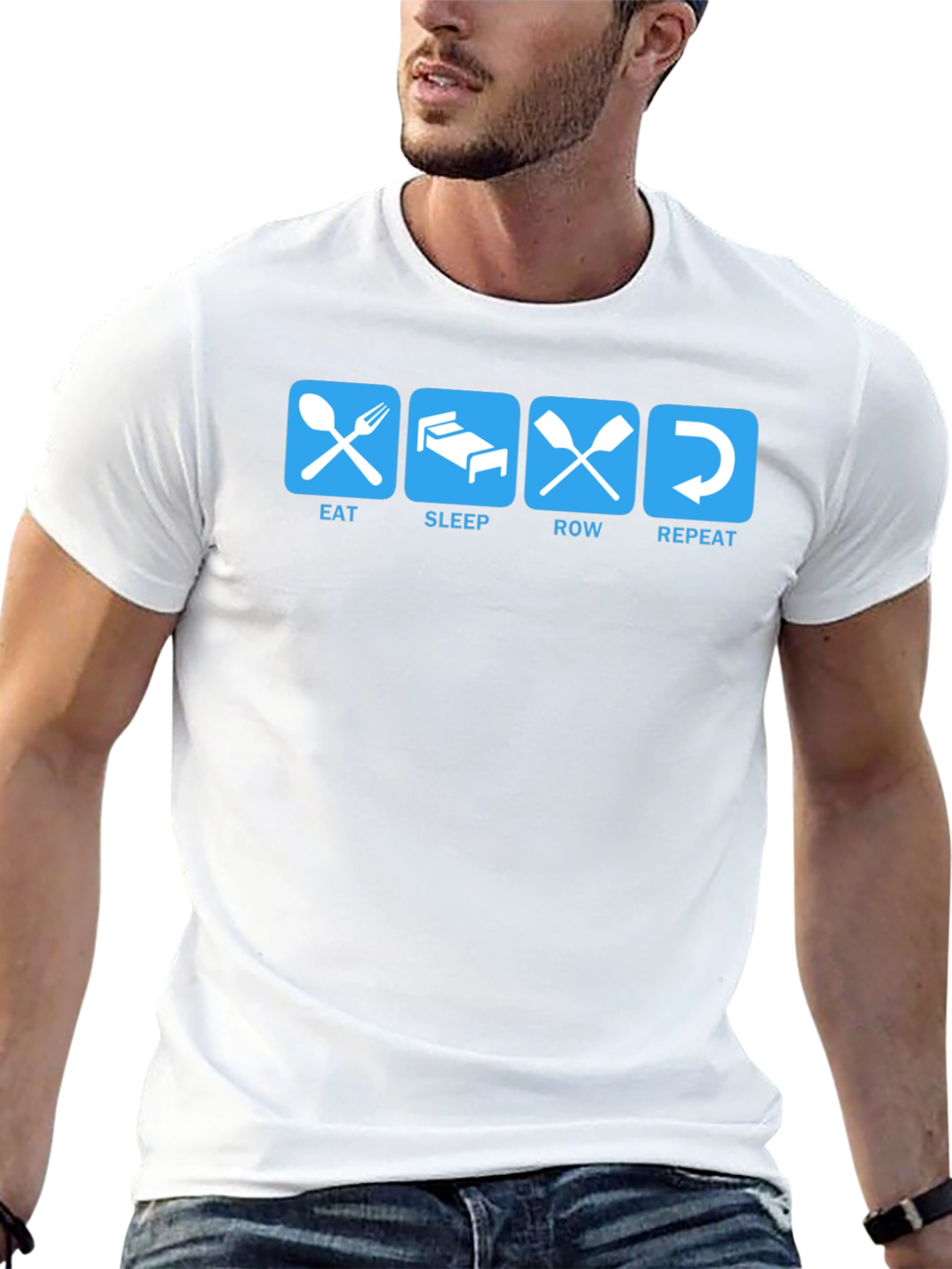 Eat Sleep Row Repeat T-Shirt - Rowing Life