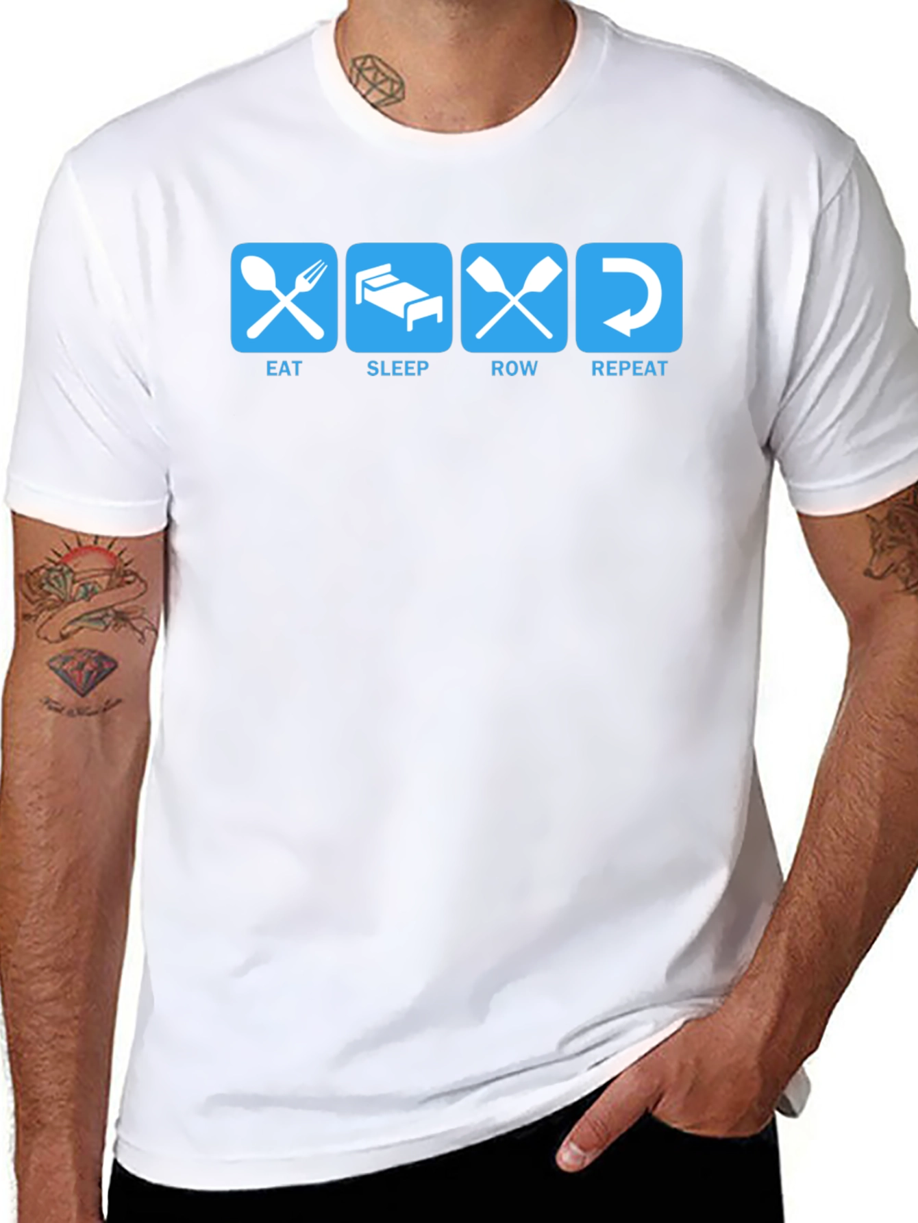 Eat Sleep Row Repeat T-Shirt - Rowing Life