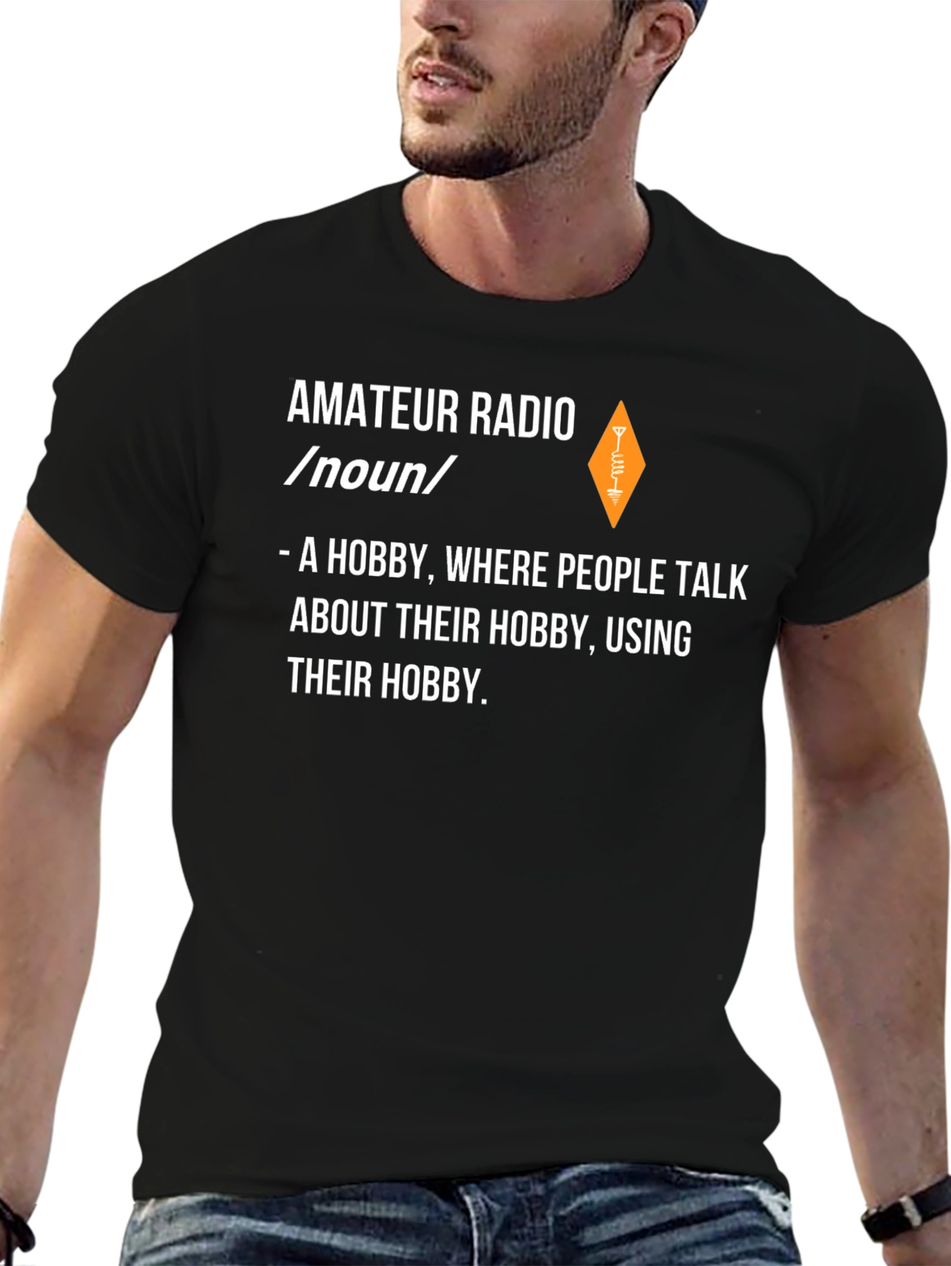 Amateur Radio Hobby Definition Graphic Tee