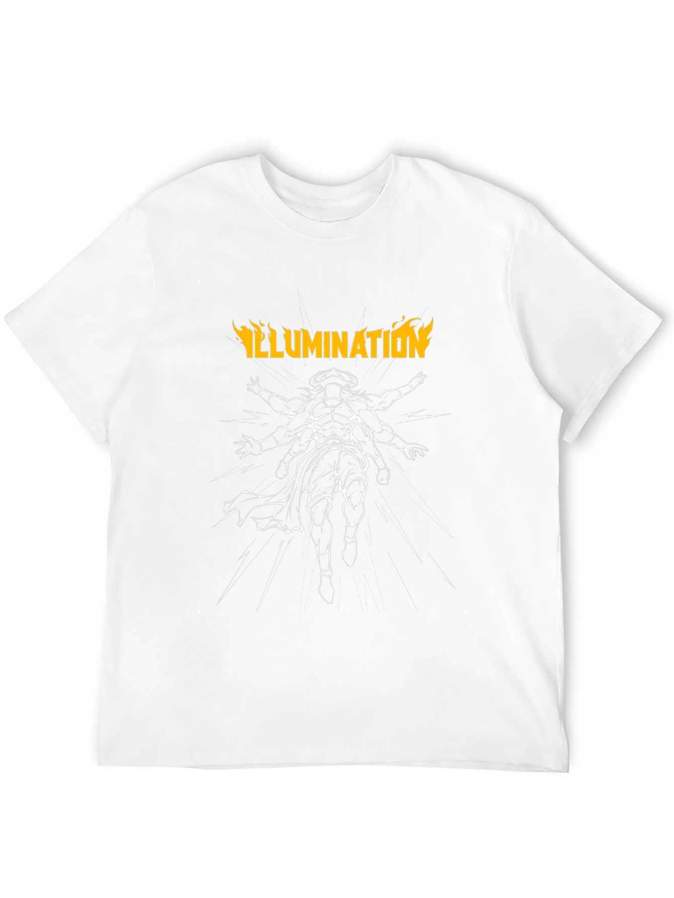 Illumination Graphic Print Mens Black T-Shirt
