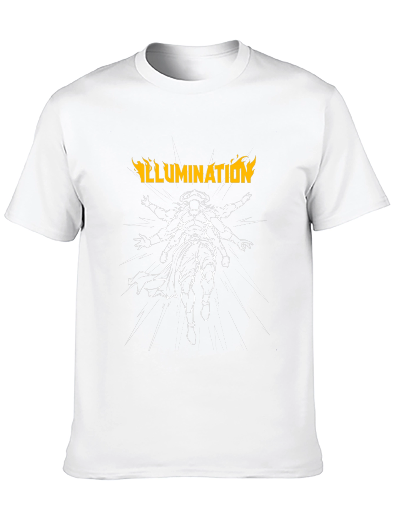 Illumination Graphic Print Mens Black T-Shirt