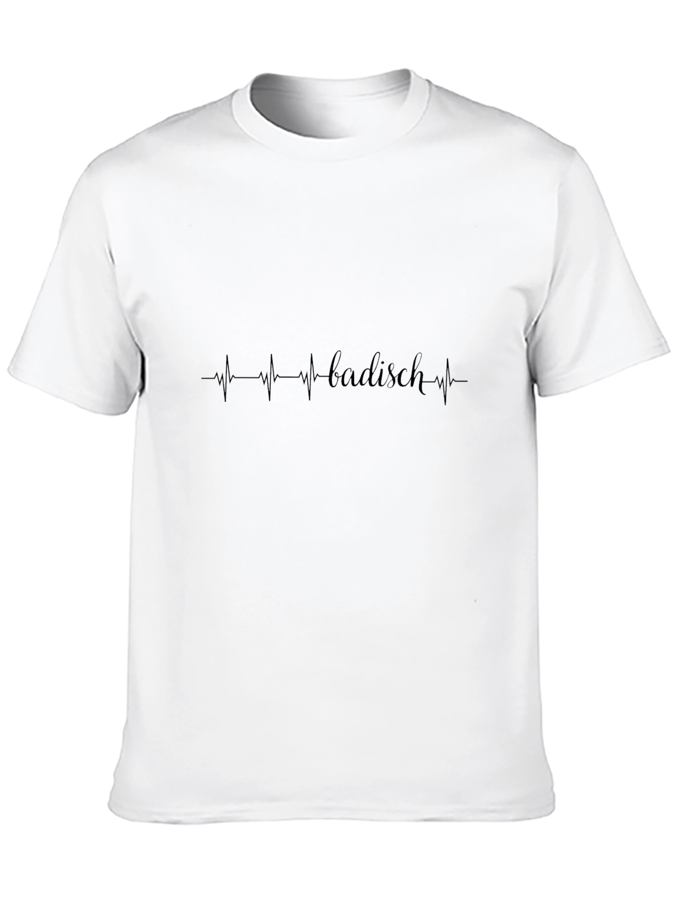 Badisch Heartbeat T-Shirt - Black Crew Neck