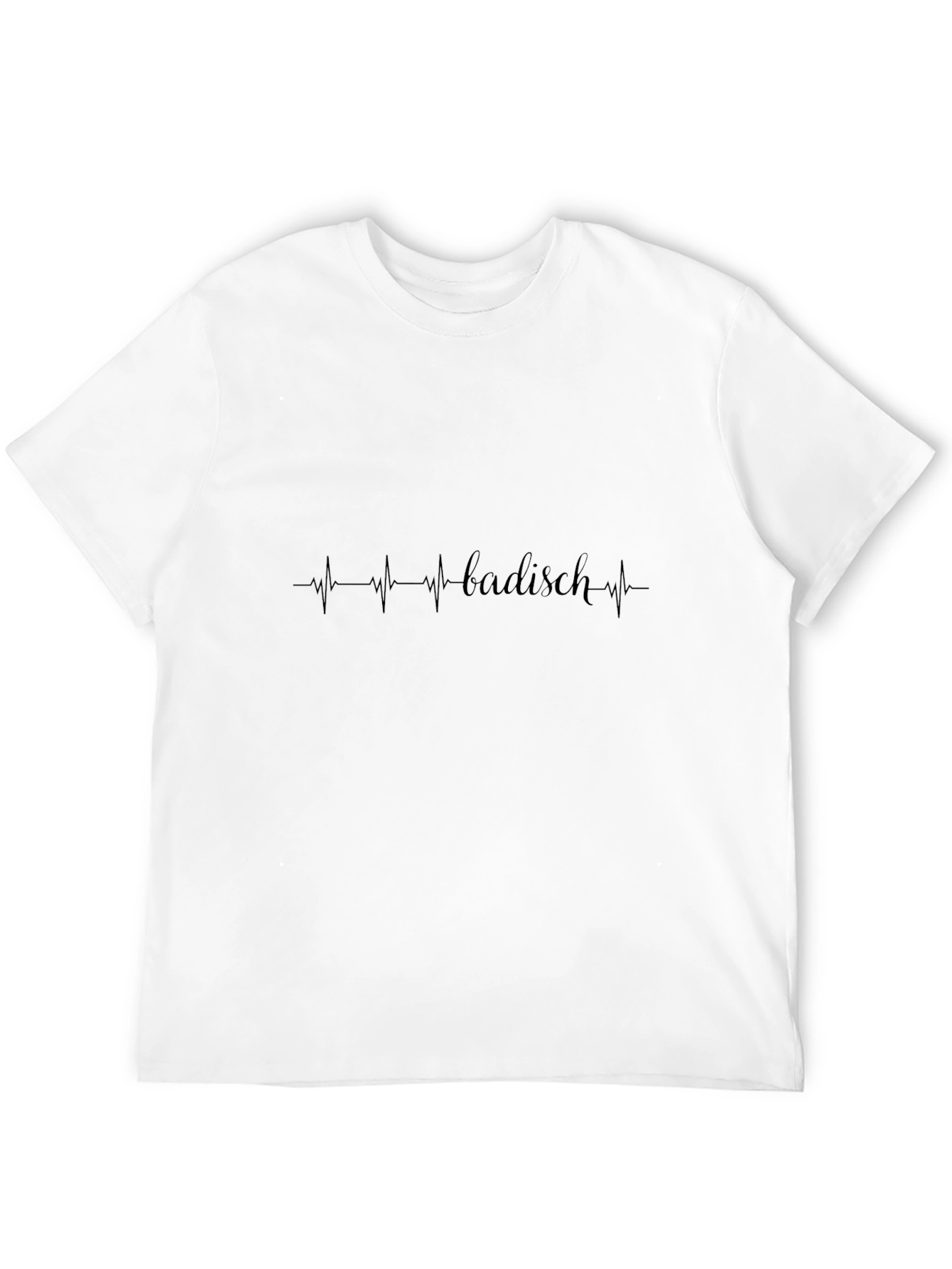 Badisch Heartbeat T-Shirt - Black Crew Neck