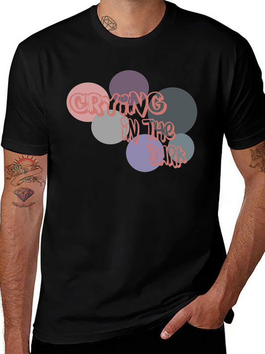 Crying In The Dark Graphic Tee - Soft Black Cotton