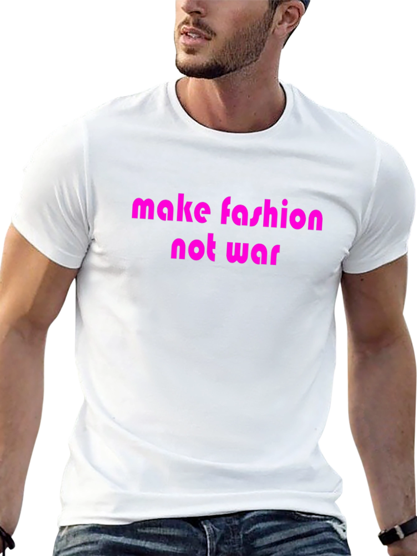 Make Fashion Not War Graphic T-Shirt