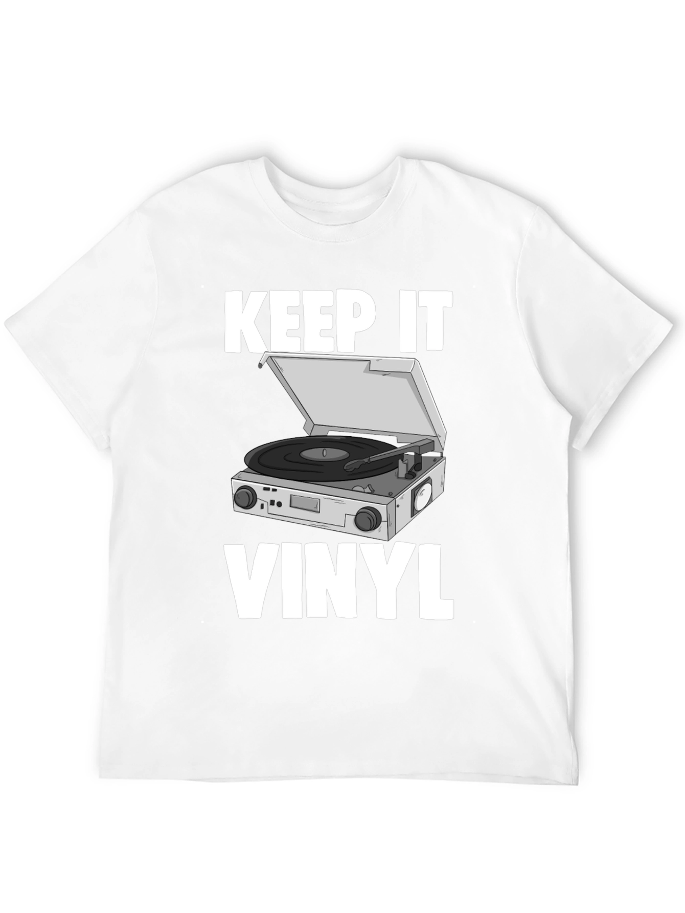 Keep It Vinyl T-Shirt - Retro Music Lover Tee