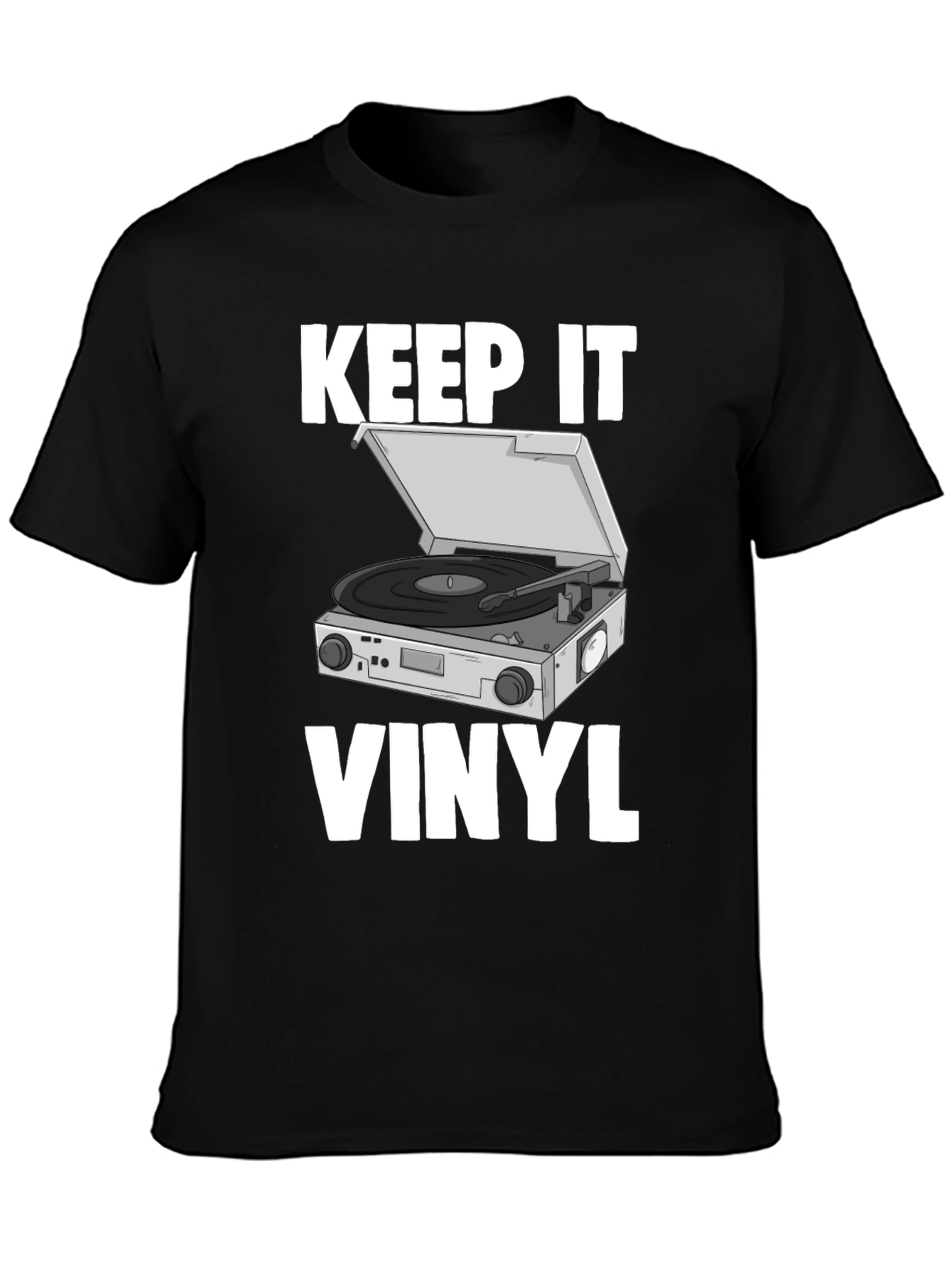 Keep It Vinyl T-Shirt - Retro Music Lover Tee