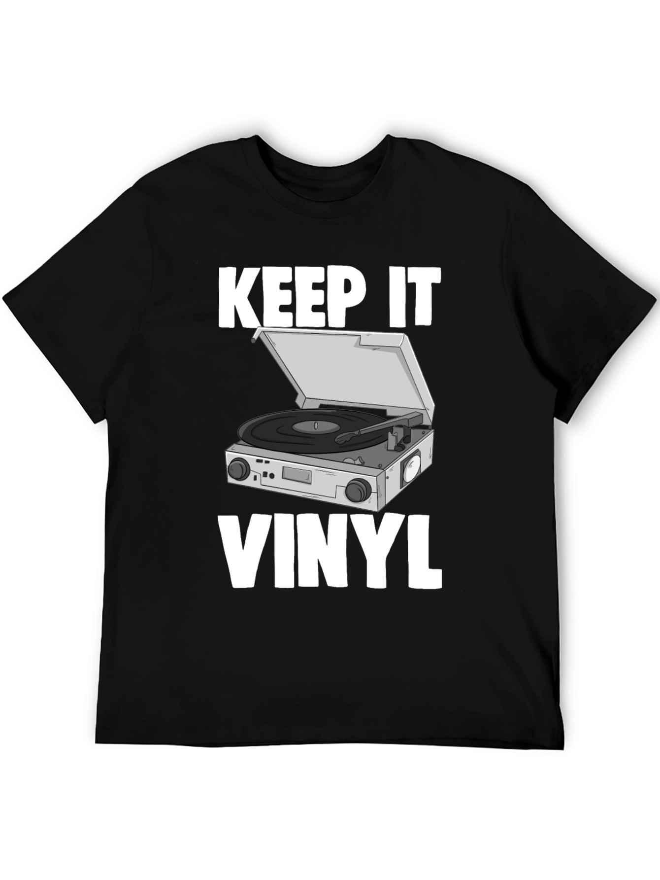 Keep It Vinyl T-Shirt - Retro Music Lover Tee