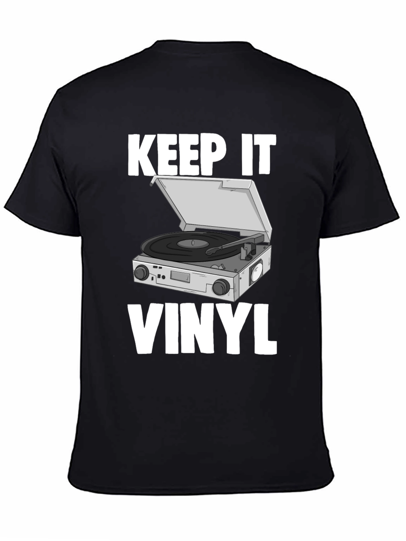 Keep It Vinyl T-Shirt - Retro Music Lover Tee
