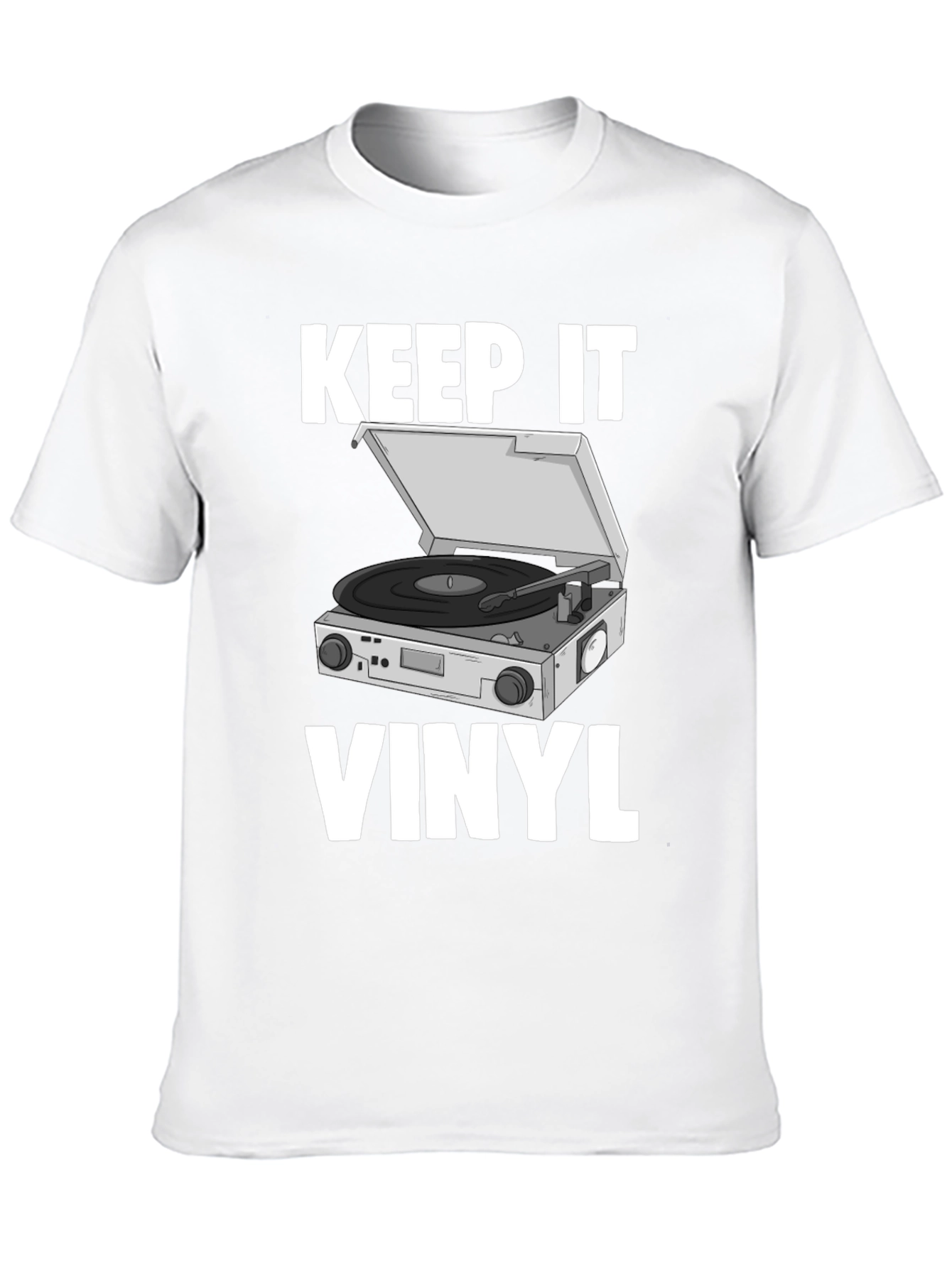 Keep It Vinyl T-Shirt - Retro Music Lover Tee