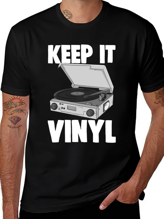 Keep It Vinyl T-Shirt - Retro Music Lover Tee