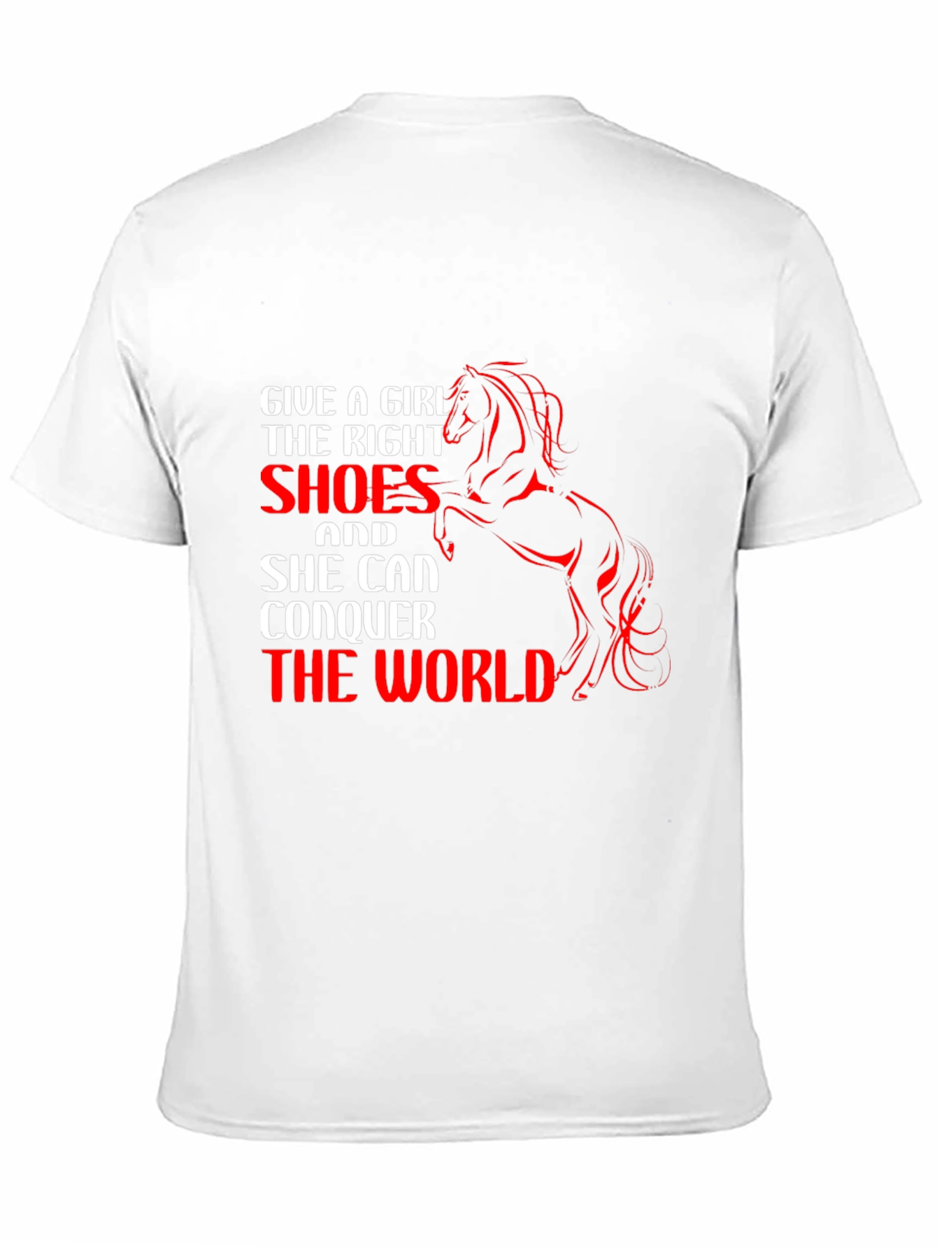 Girls Right Shoes T-Shirt Horse Graphic Tee Black