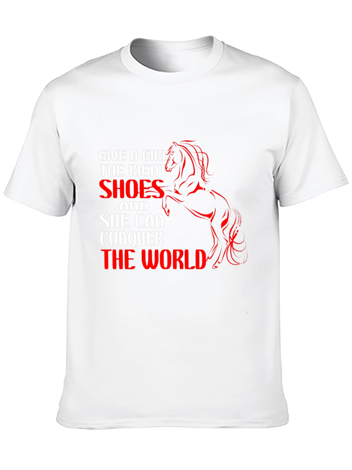 Girls Right Shoes T-Shirt Horse Graphic Tee Black